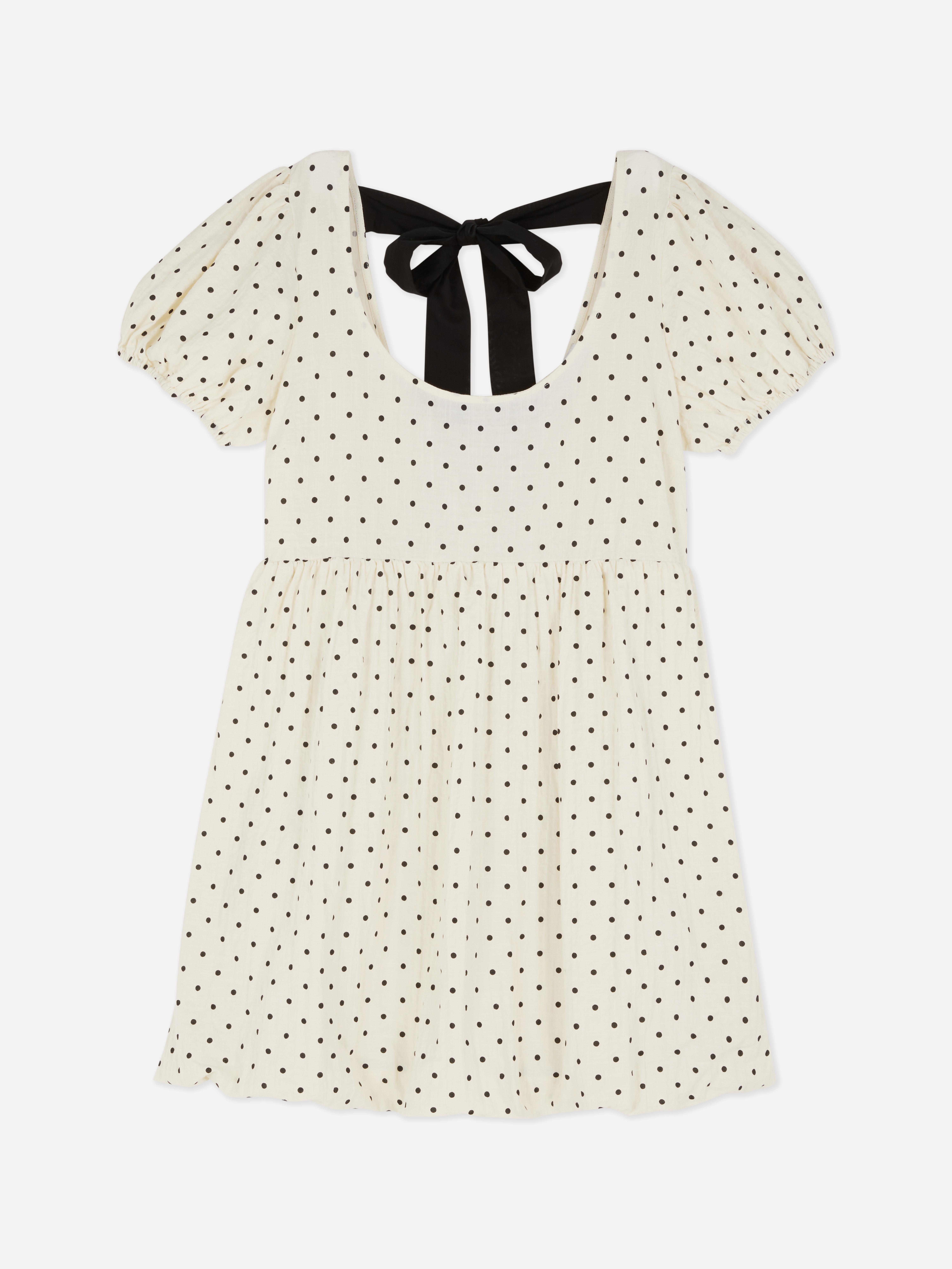 Vestido mini bolinhas