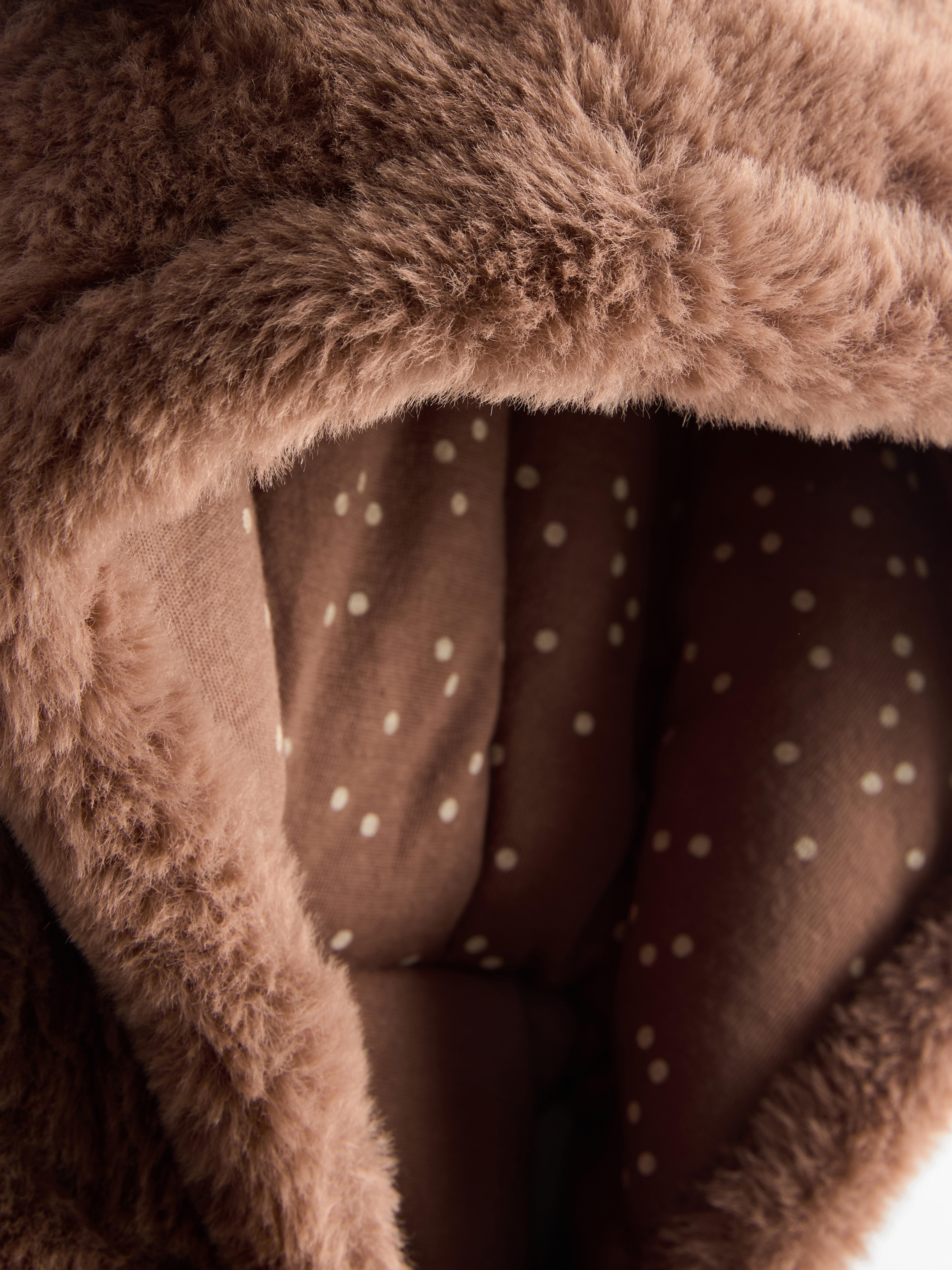 0-18mths | Bear Zip-Up Newborn Pramsuit