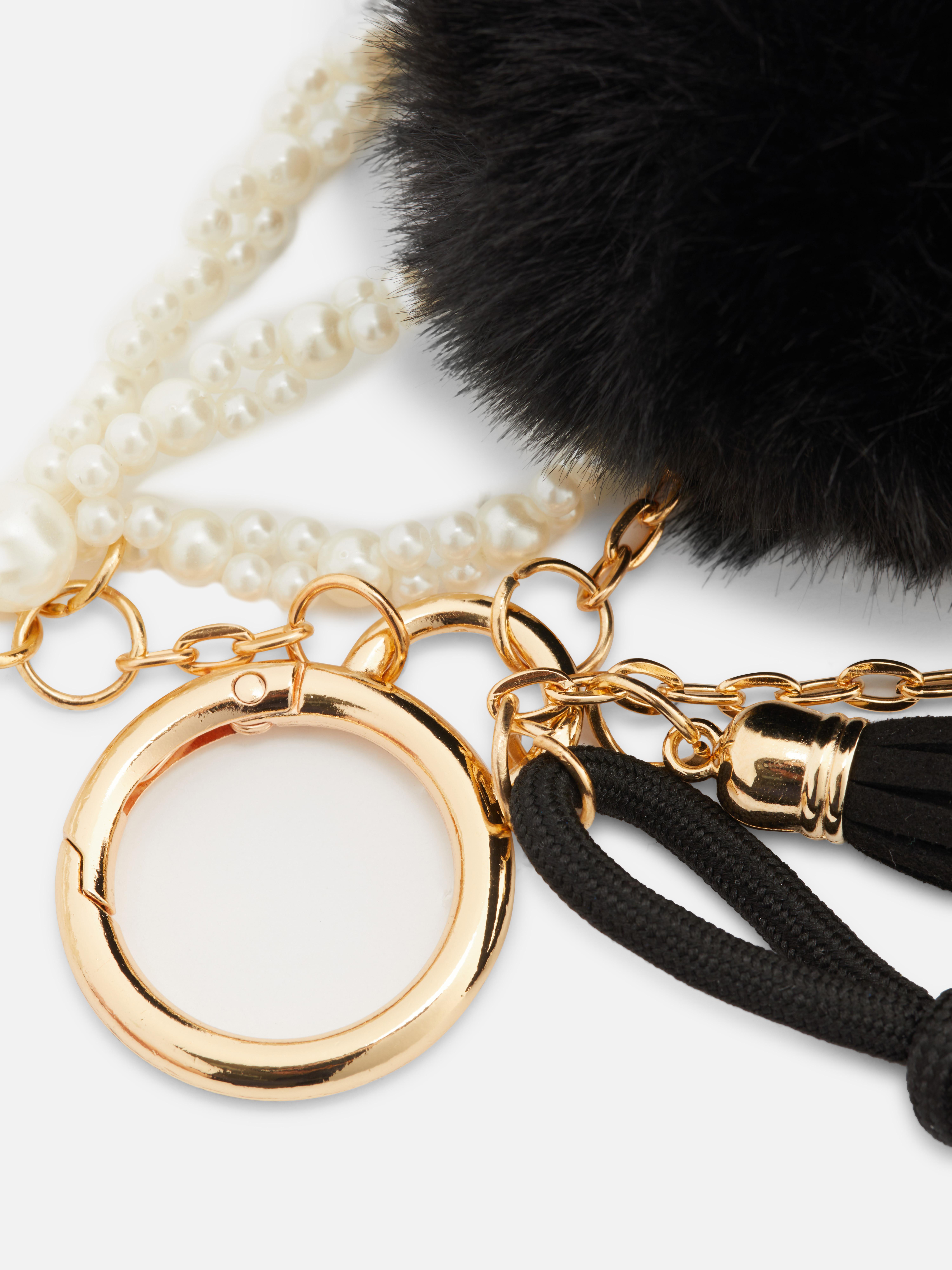 Pom Pom Pearl Bag Charm