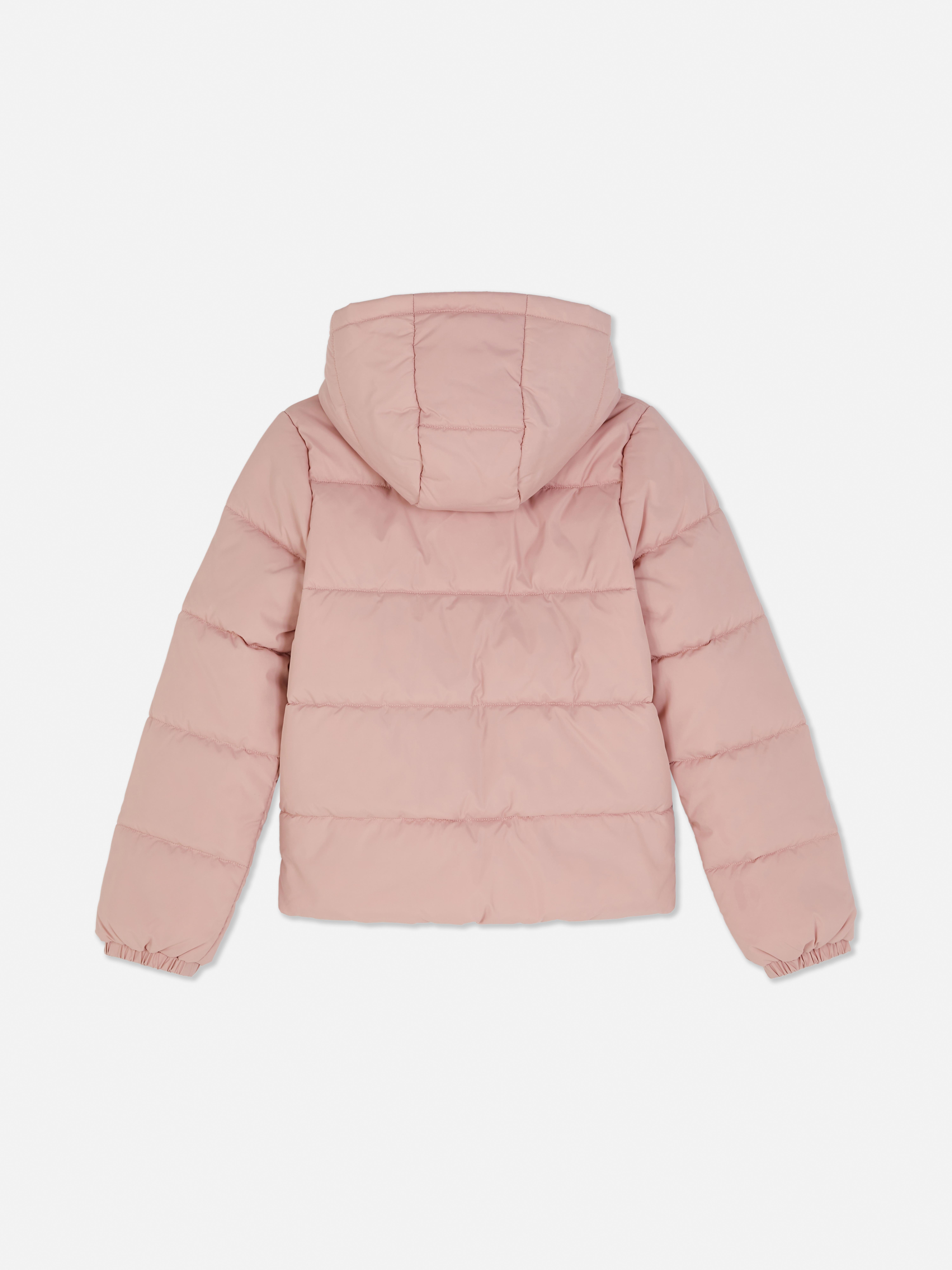 Pufferjacke mit Kapuze und Reißverschluss