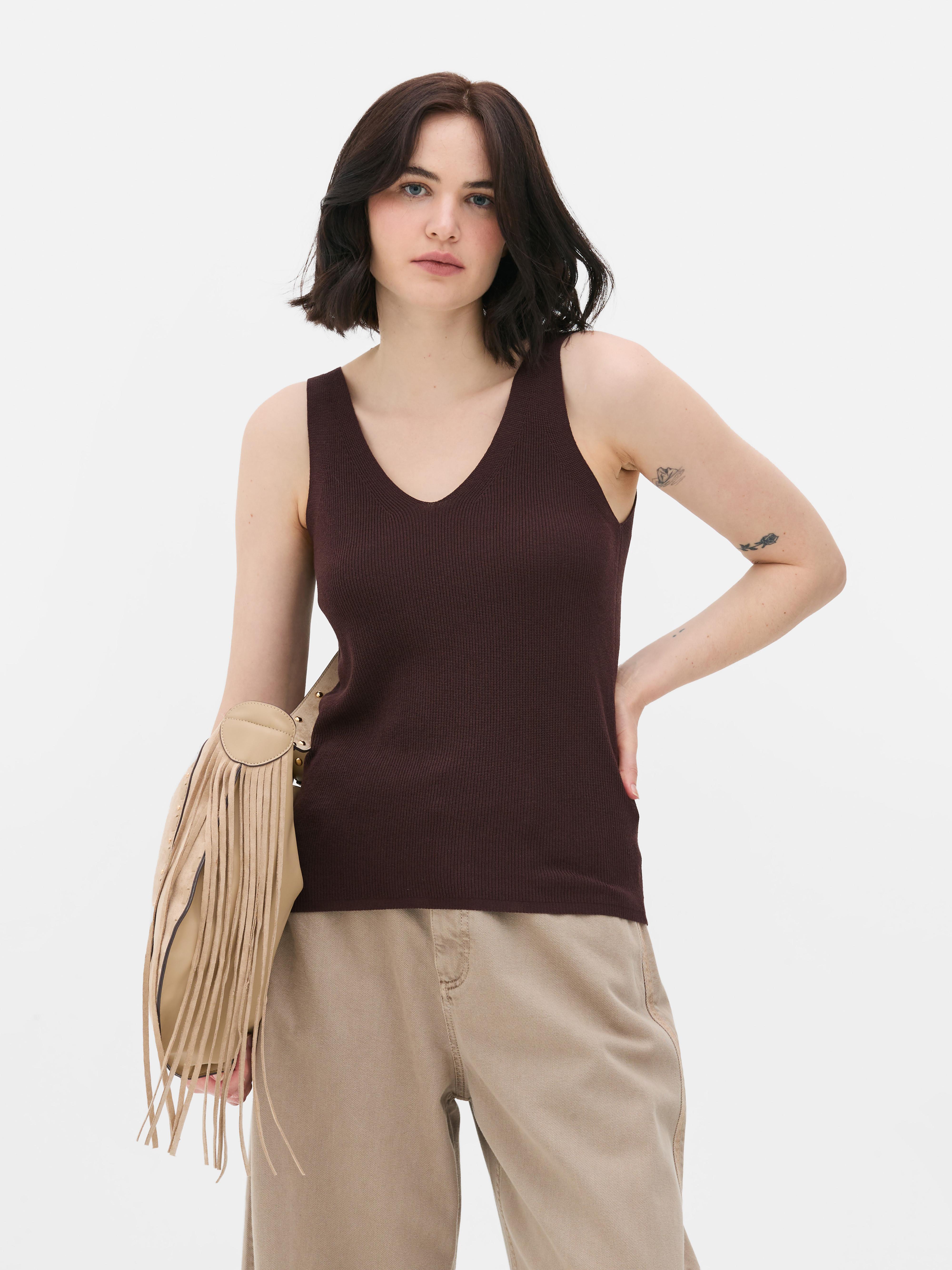 Knit V-Neck Vest