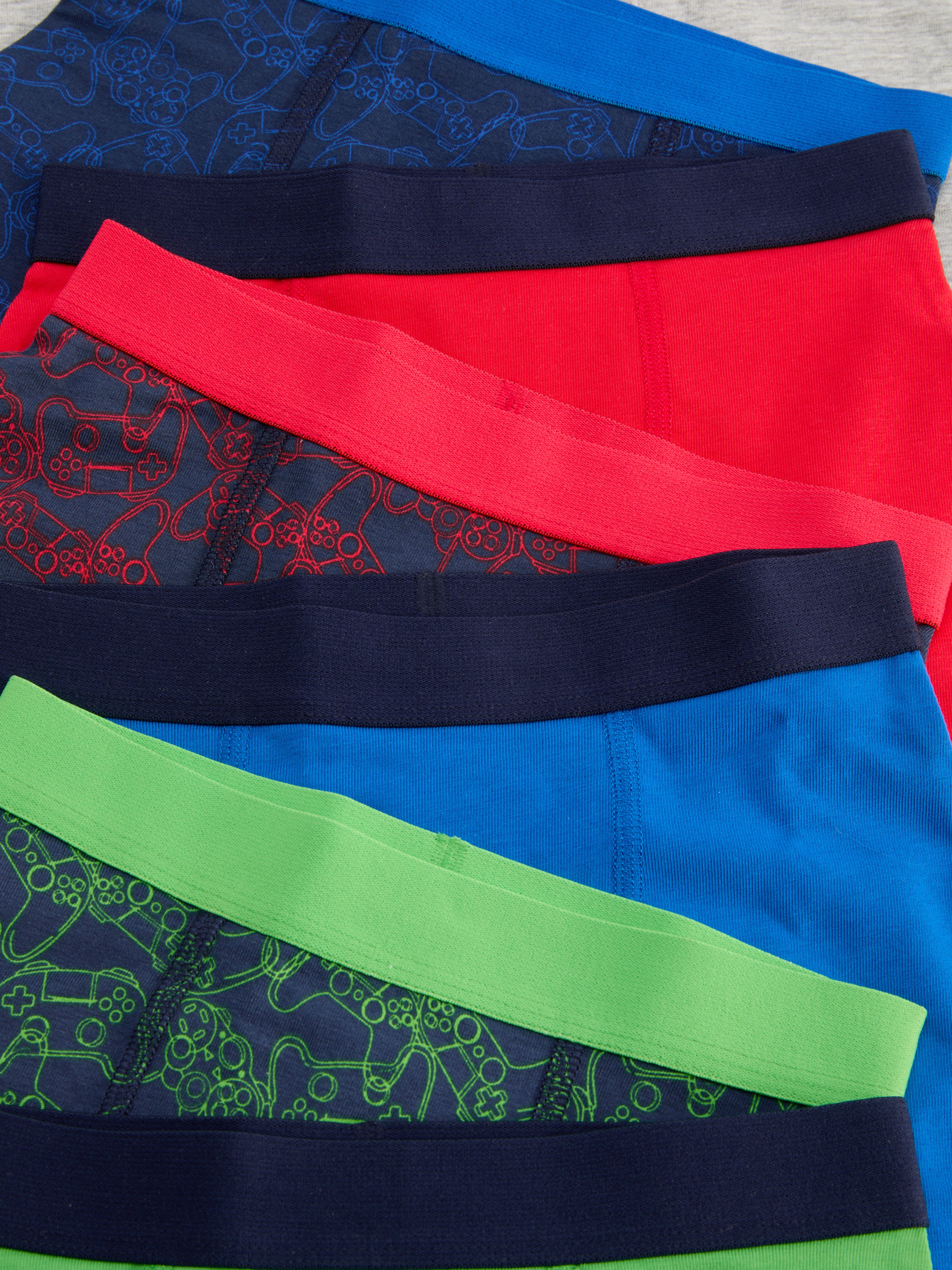 2-15 jr | Boxershort met gamingprint, set van 7