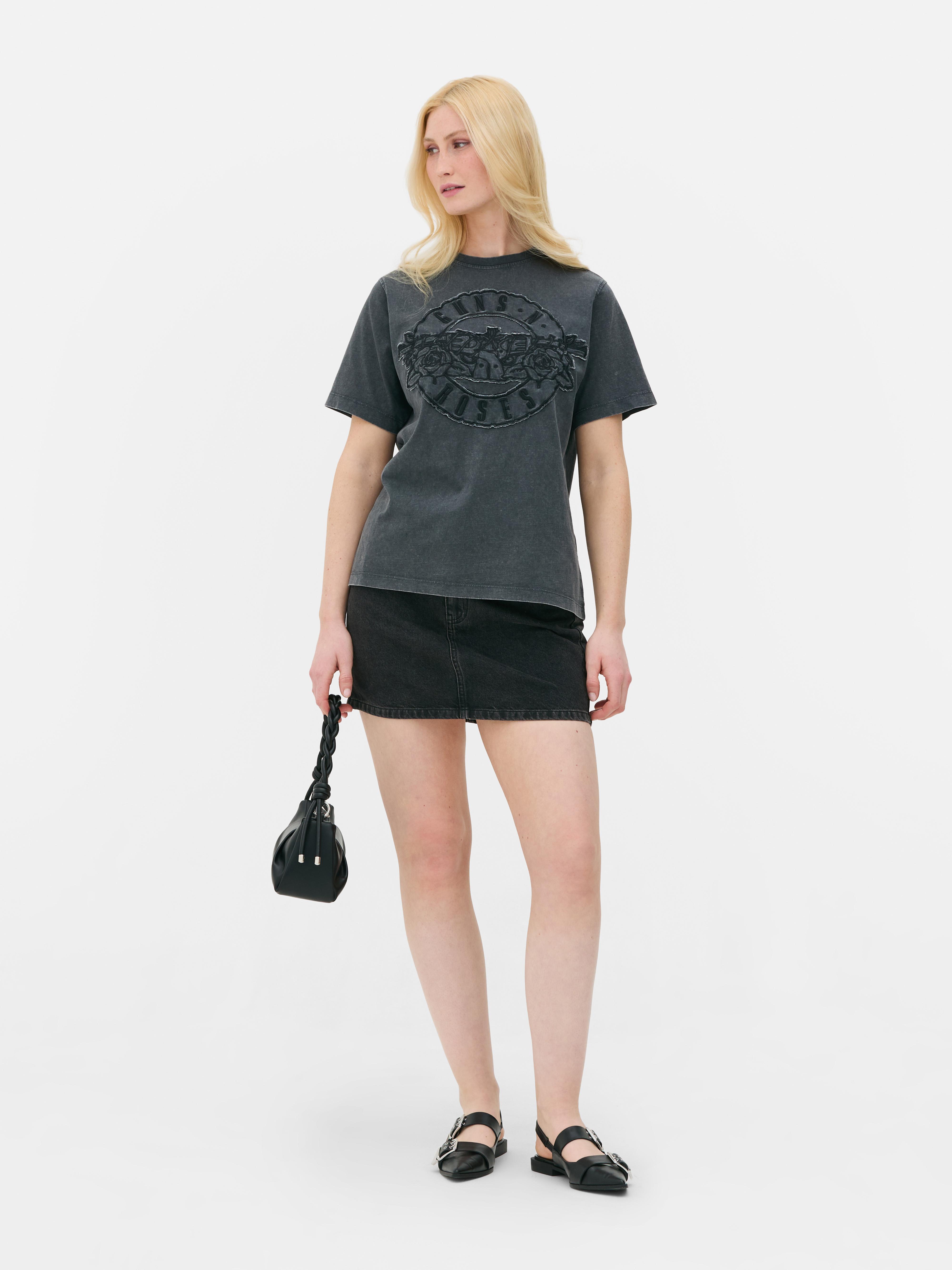 T-shirt gráfica desgastada Guns N’ Roses