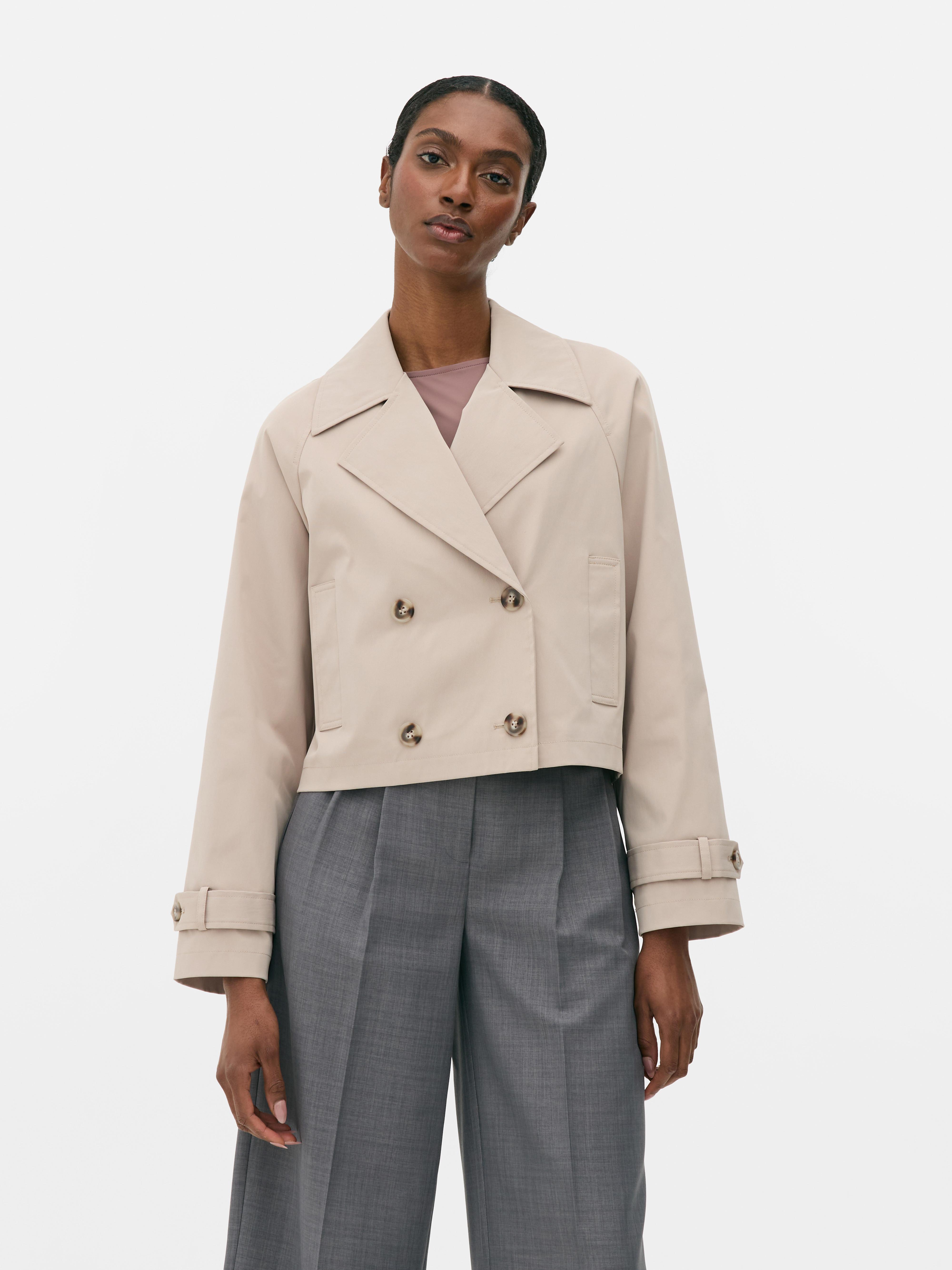 Boxy Cropped Mac Jacket