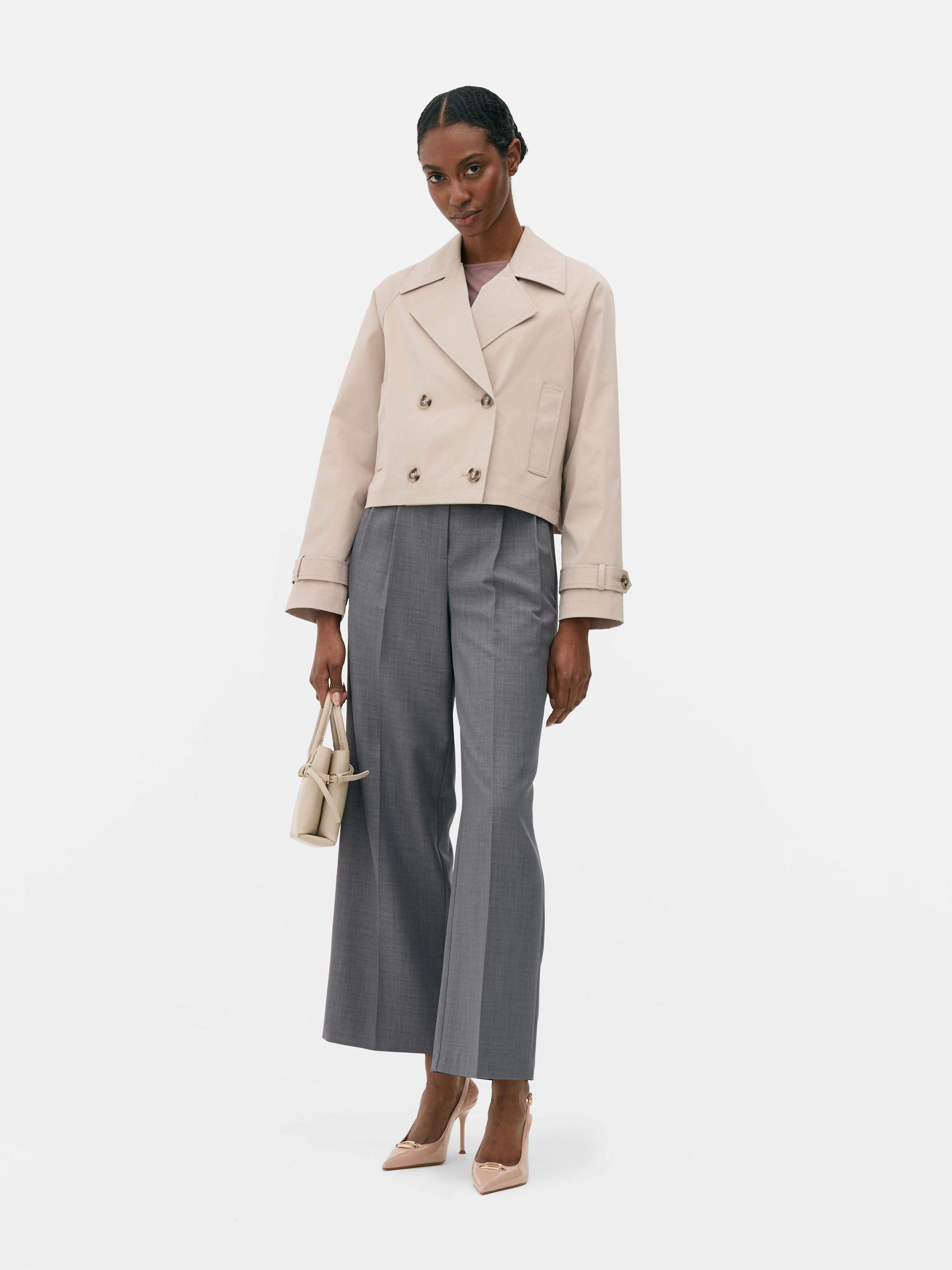 Boxy Cropped Mac Jacket