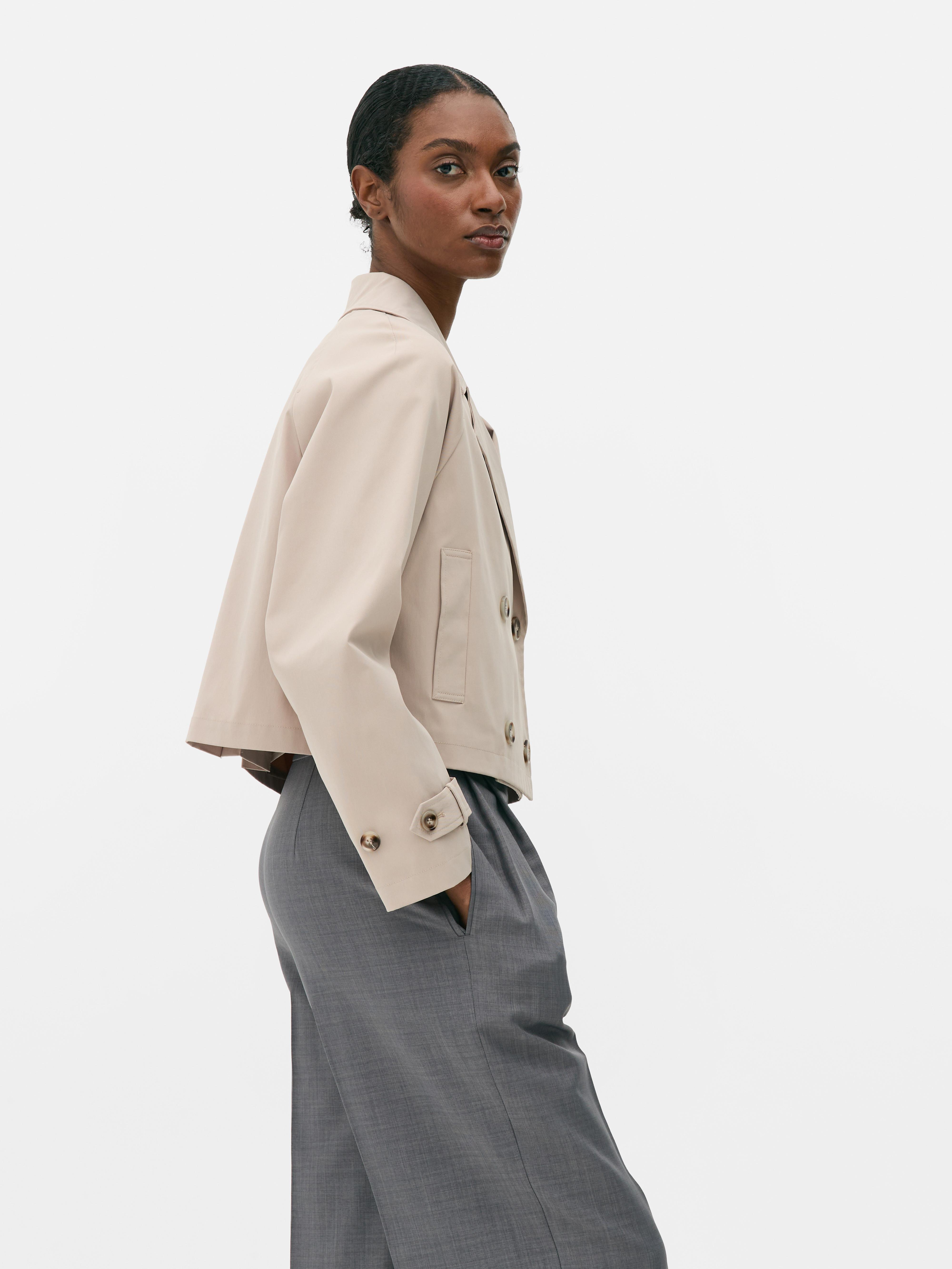 Boxy Cropped Mac Jacket