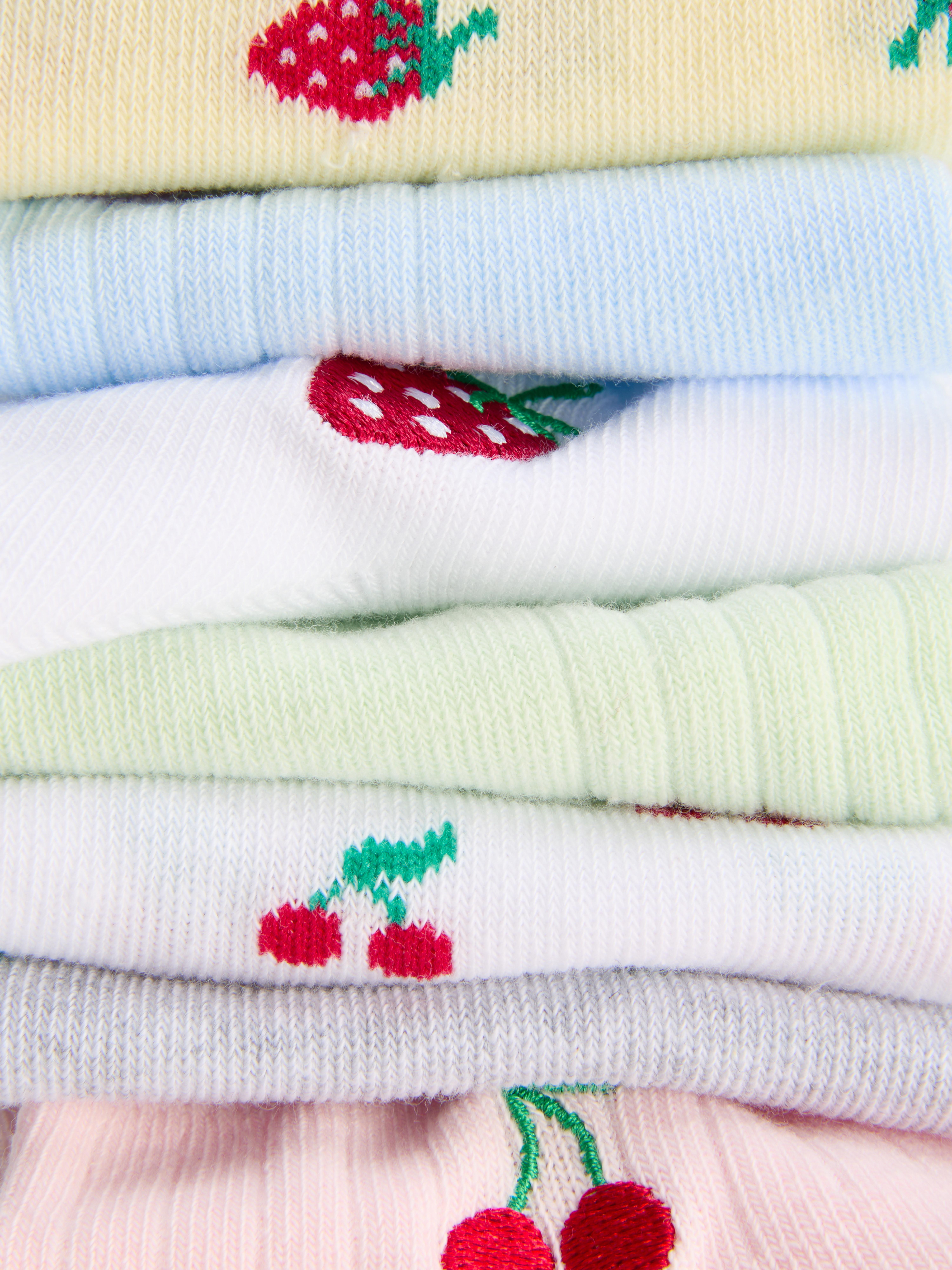 7pk Patterned Trainer Socks