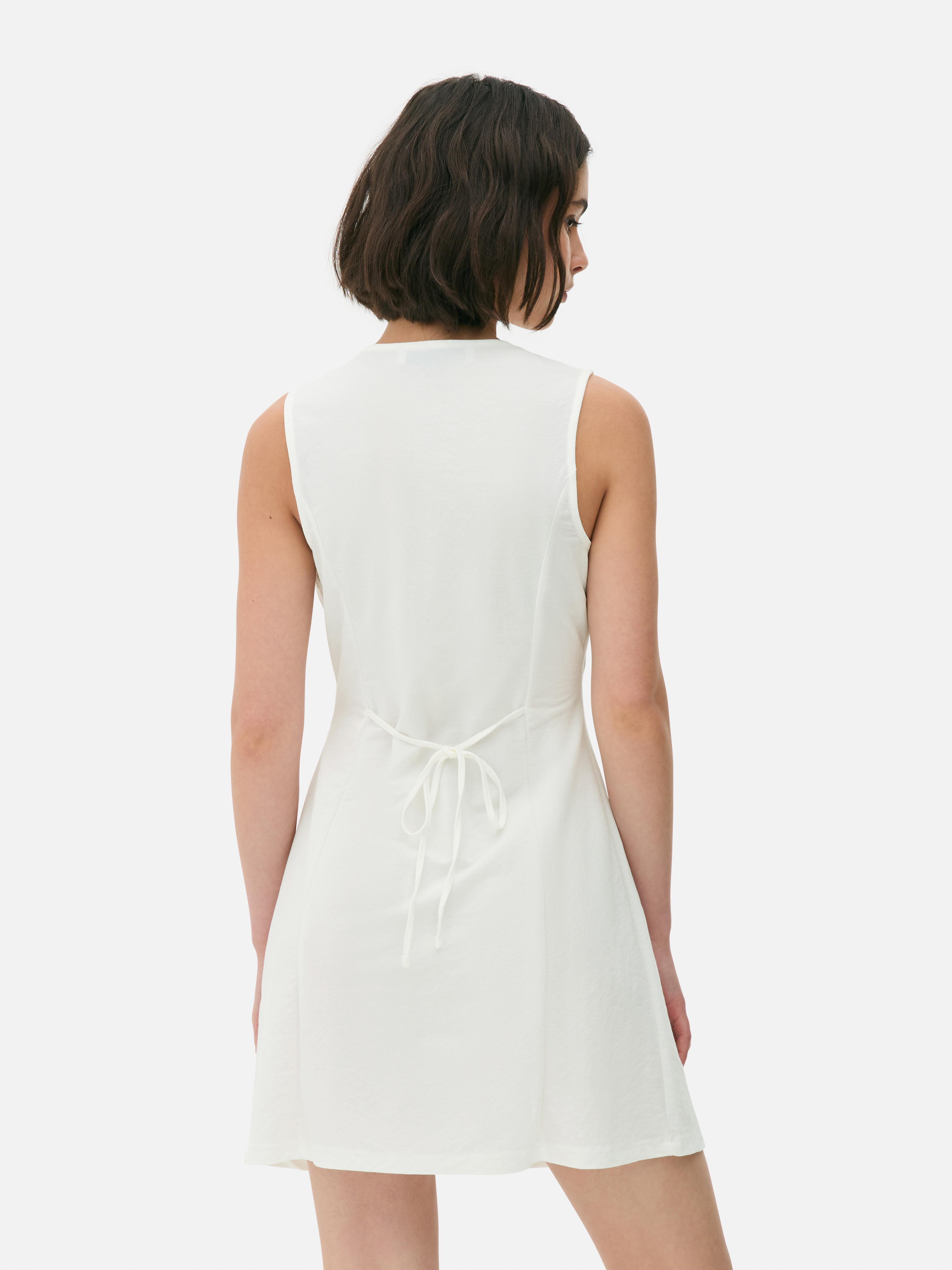 Tie Back Waist Mini Dress