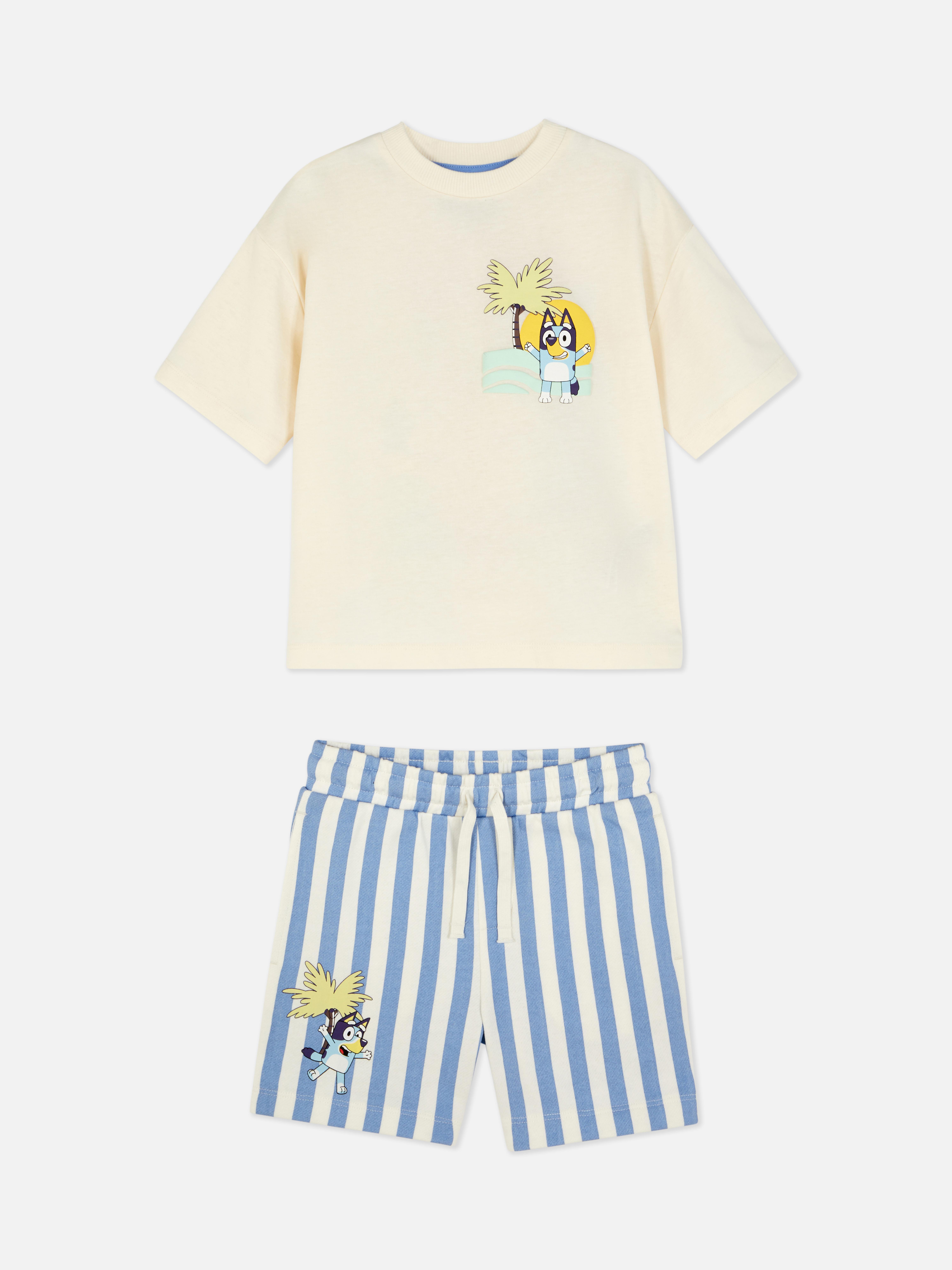 Completo felpa e pantaloncini Bluey