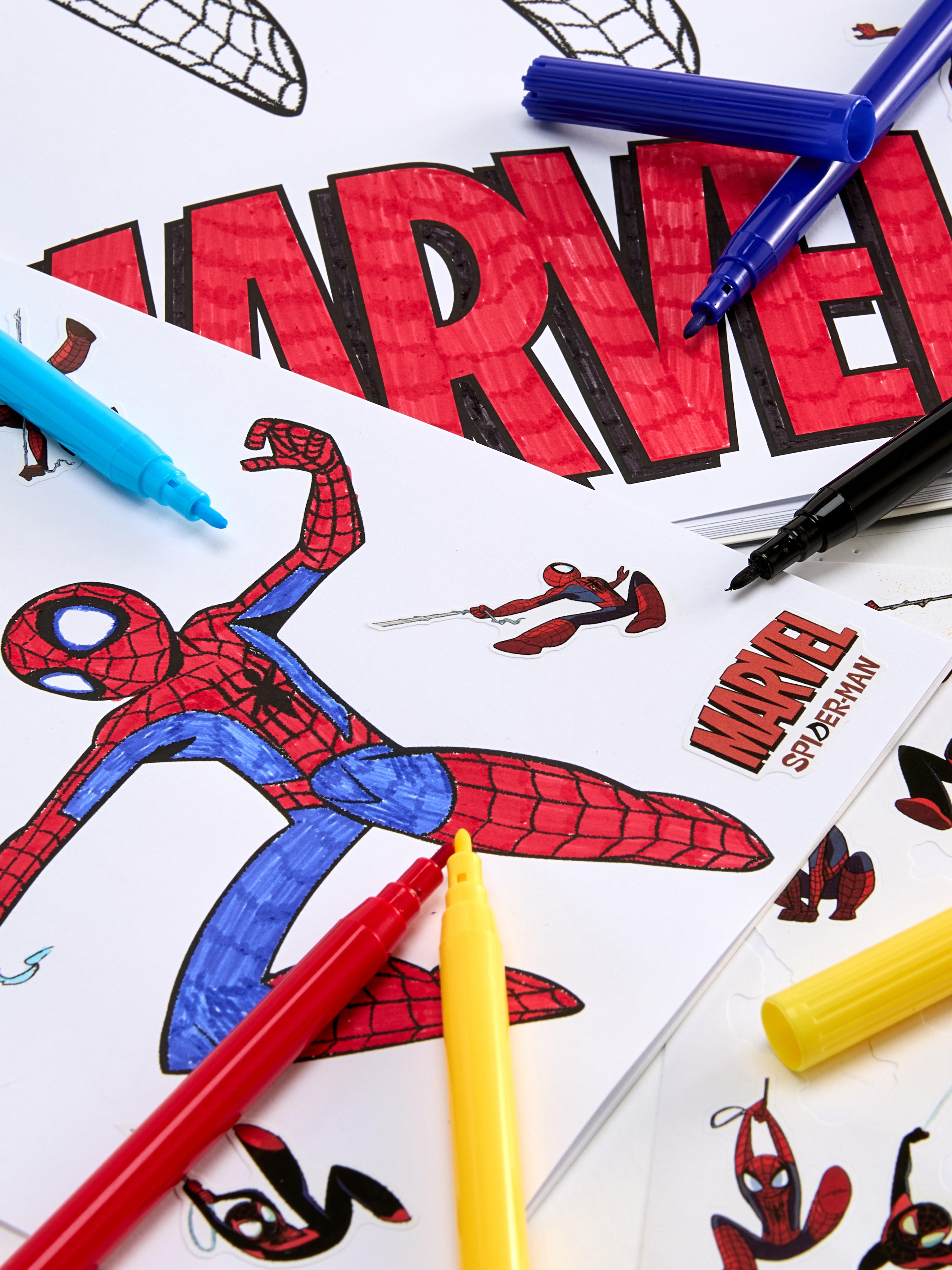 Conjunto colorir MARVEL Homem-Aranha