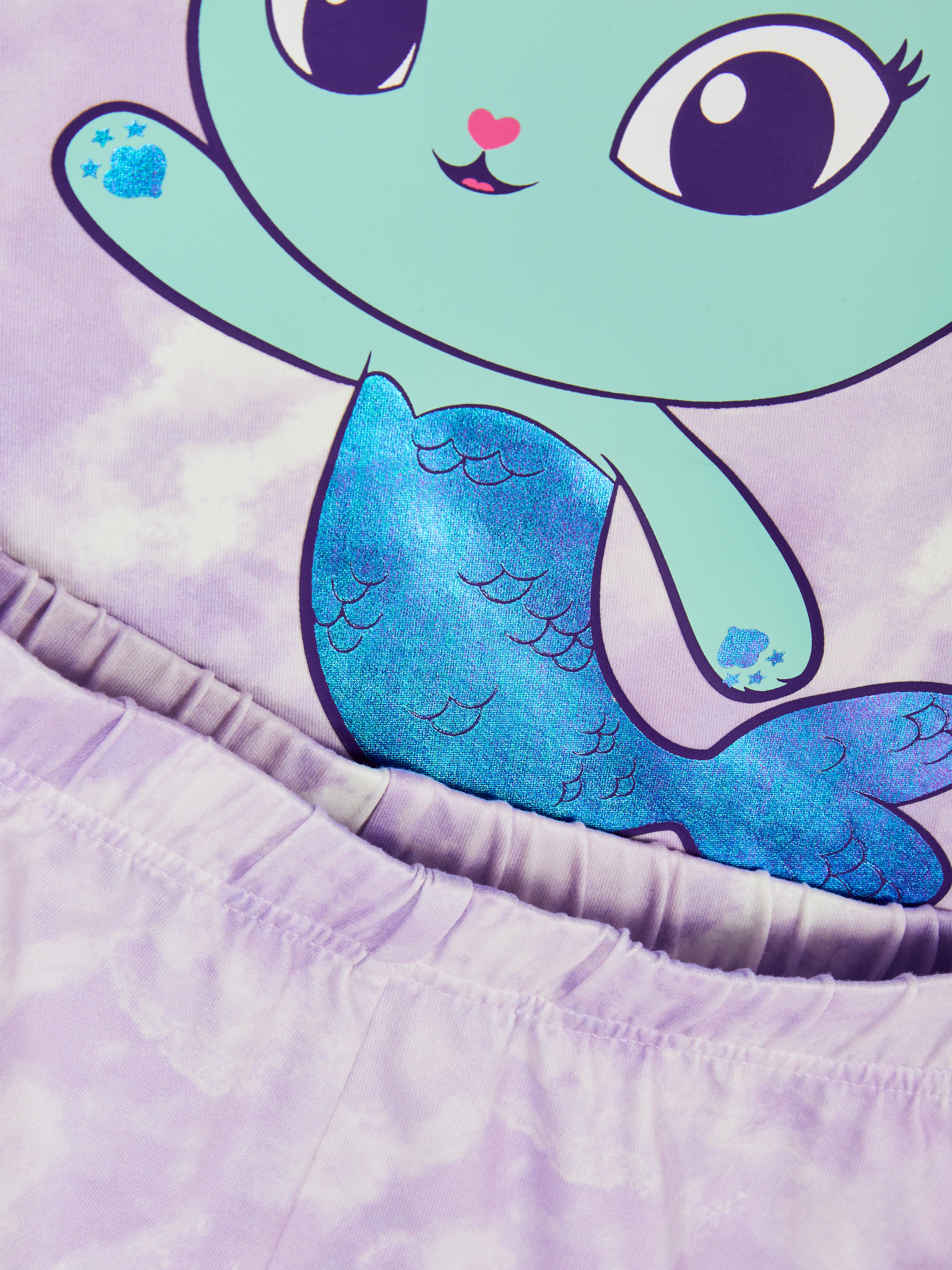 18 mois-10 ans | Pyjama short Gabby et la Maison magique Marine