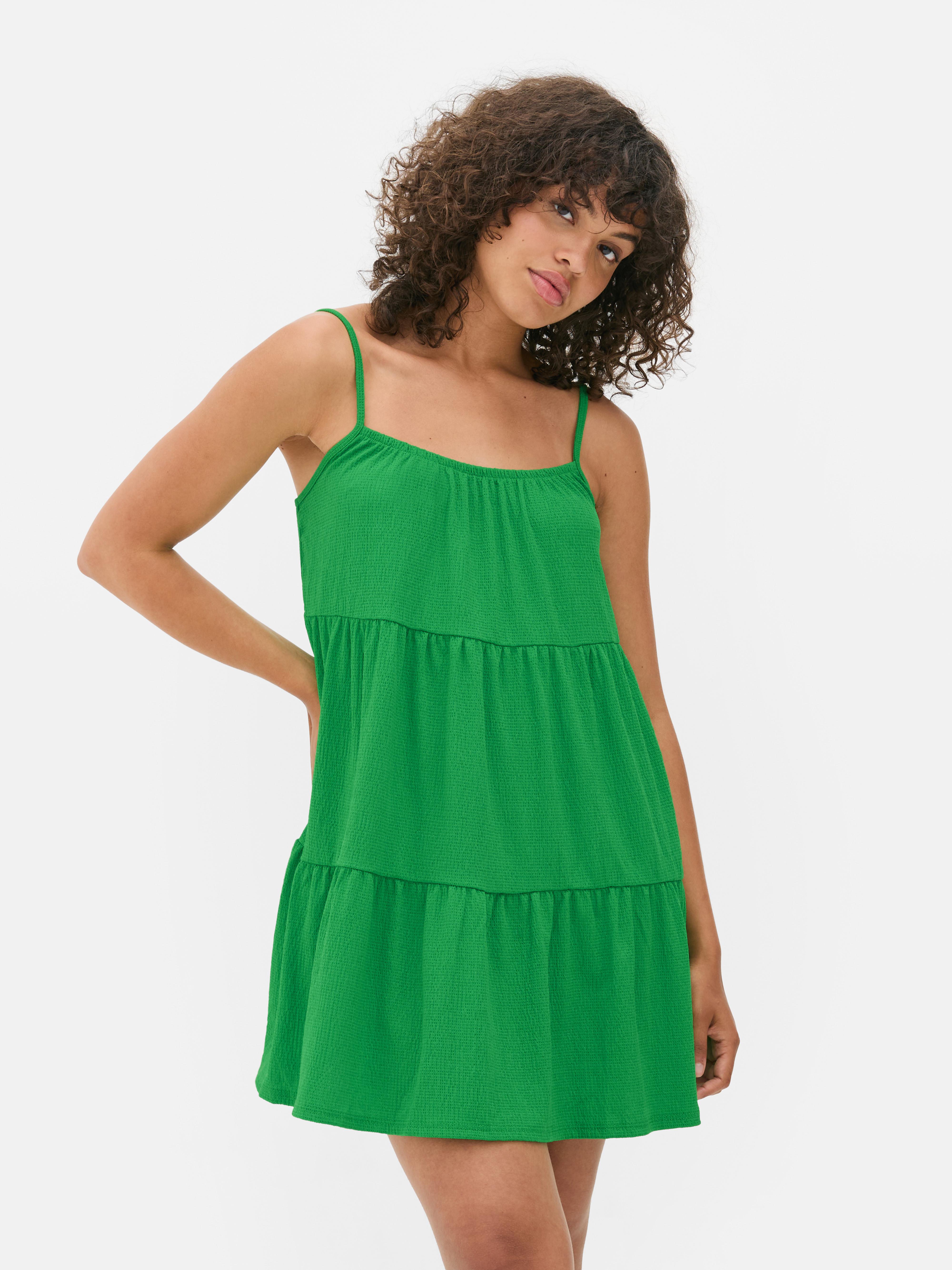 Tiered Strappy Mini Dress