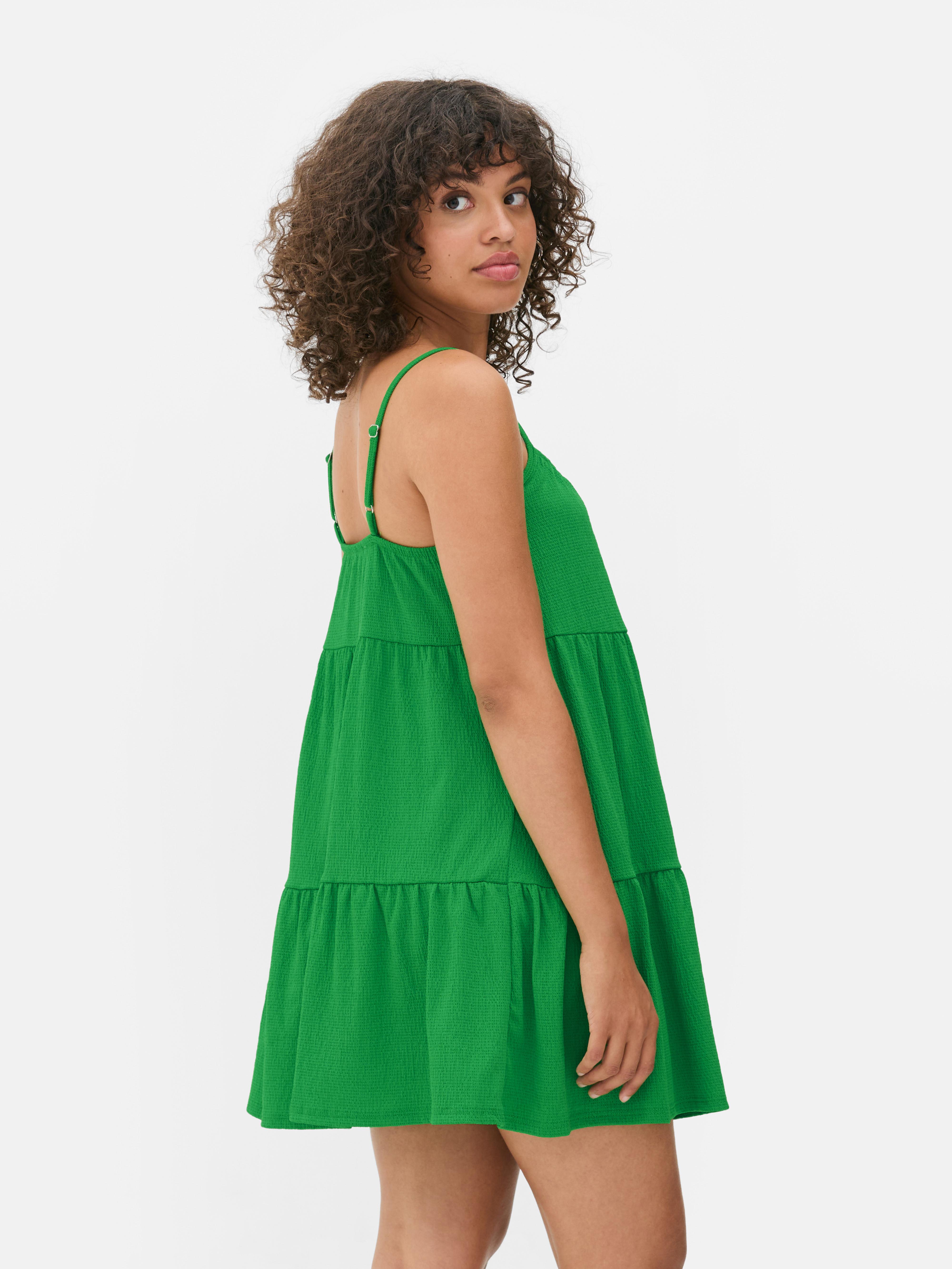 Tiered Strappy Mini Dress