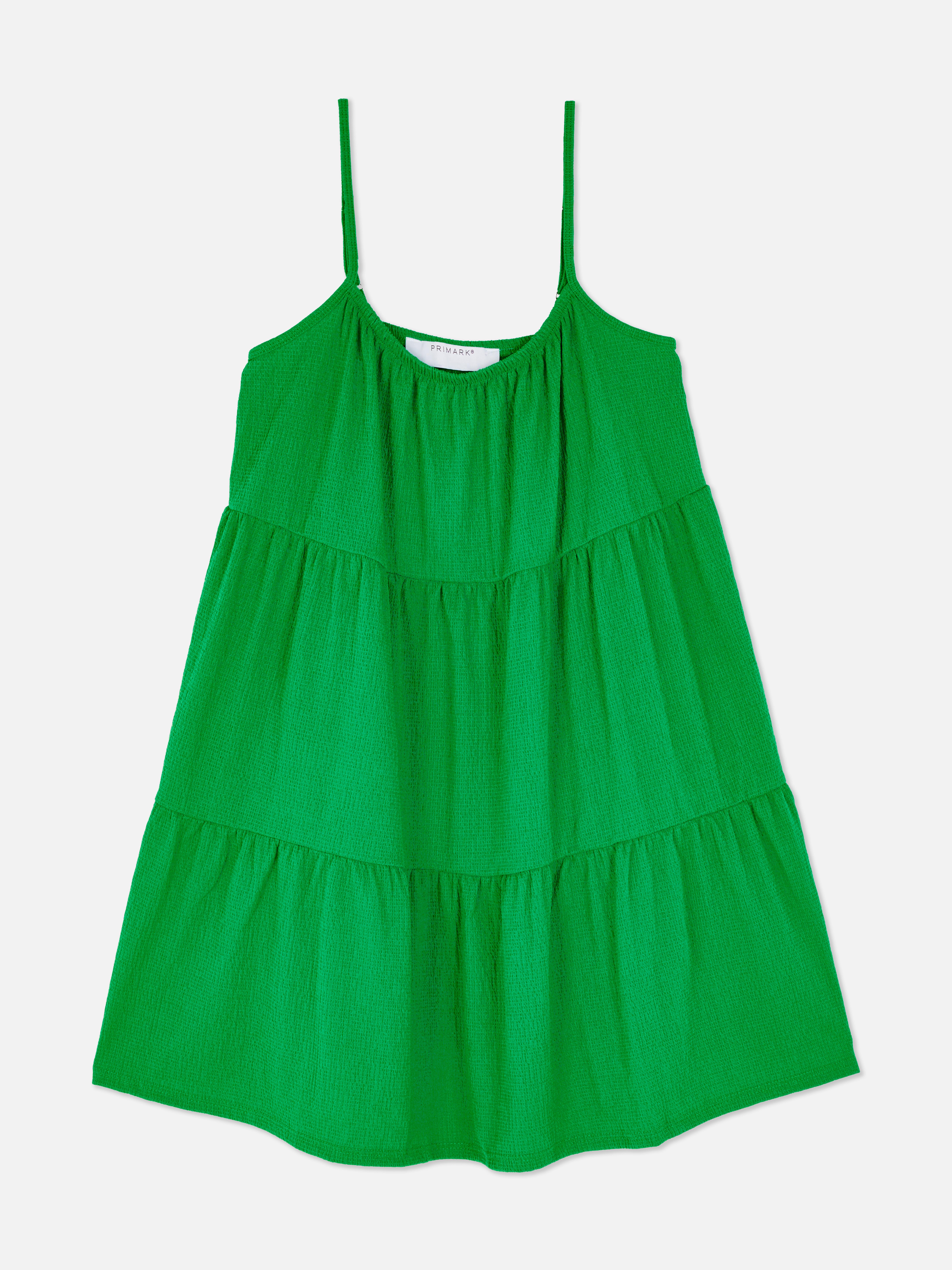 Tiered Strappy Mini Dress