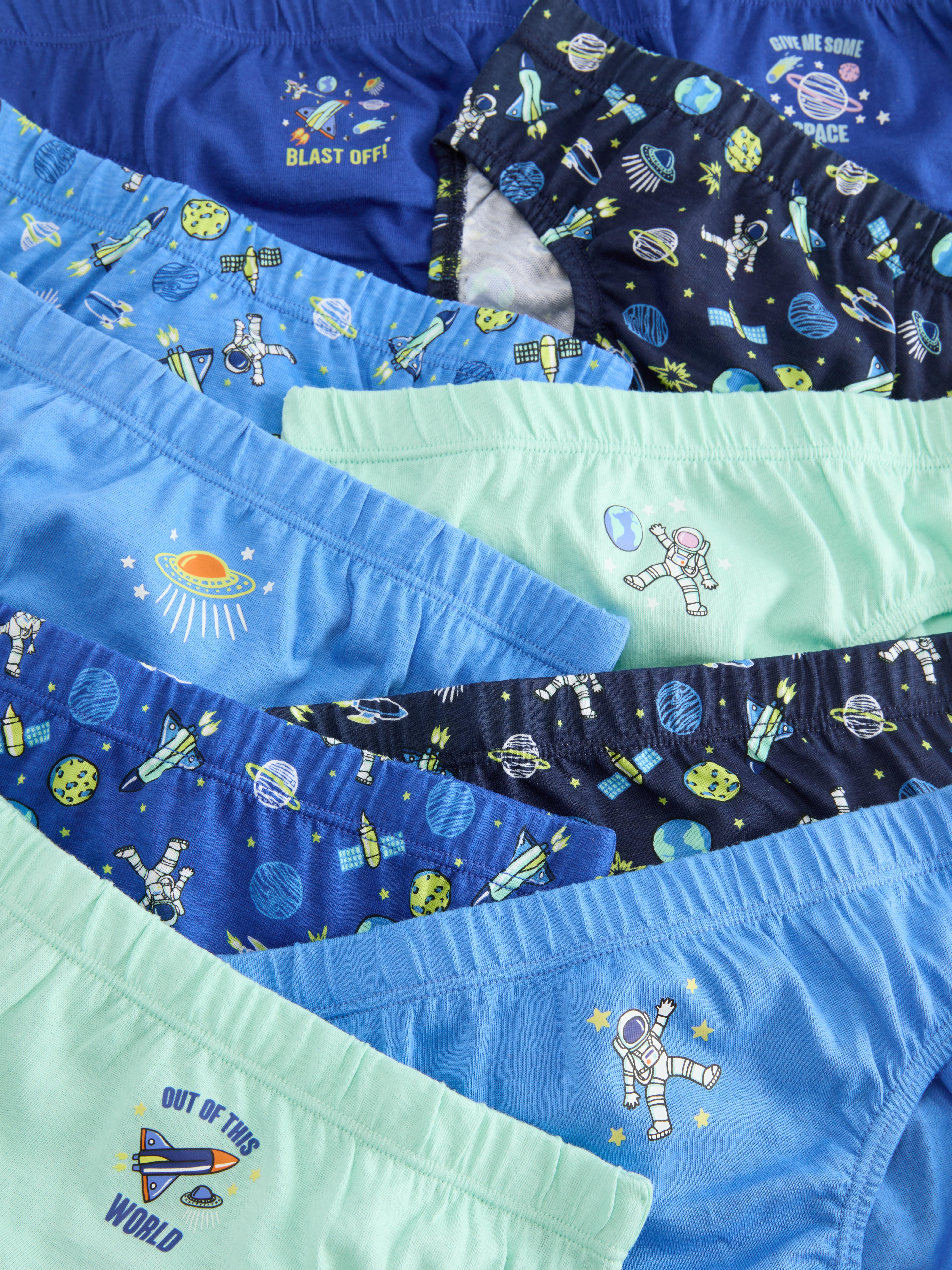 1.5-12yrs | 10pk Space Graphic Briefs