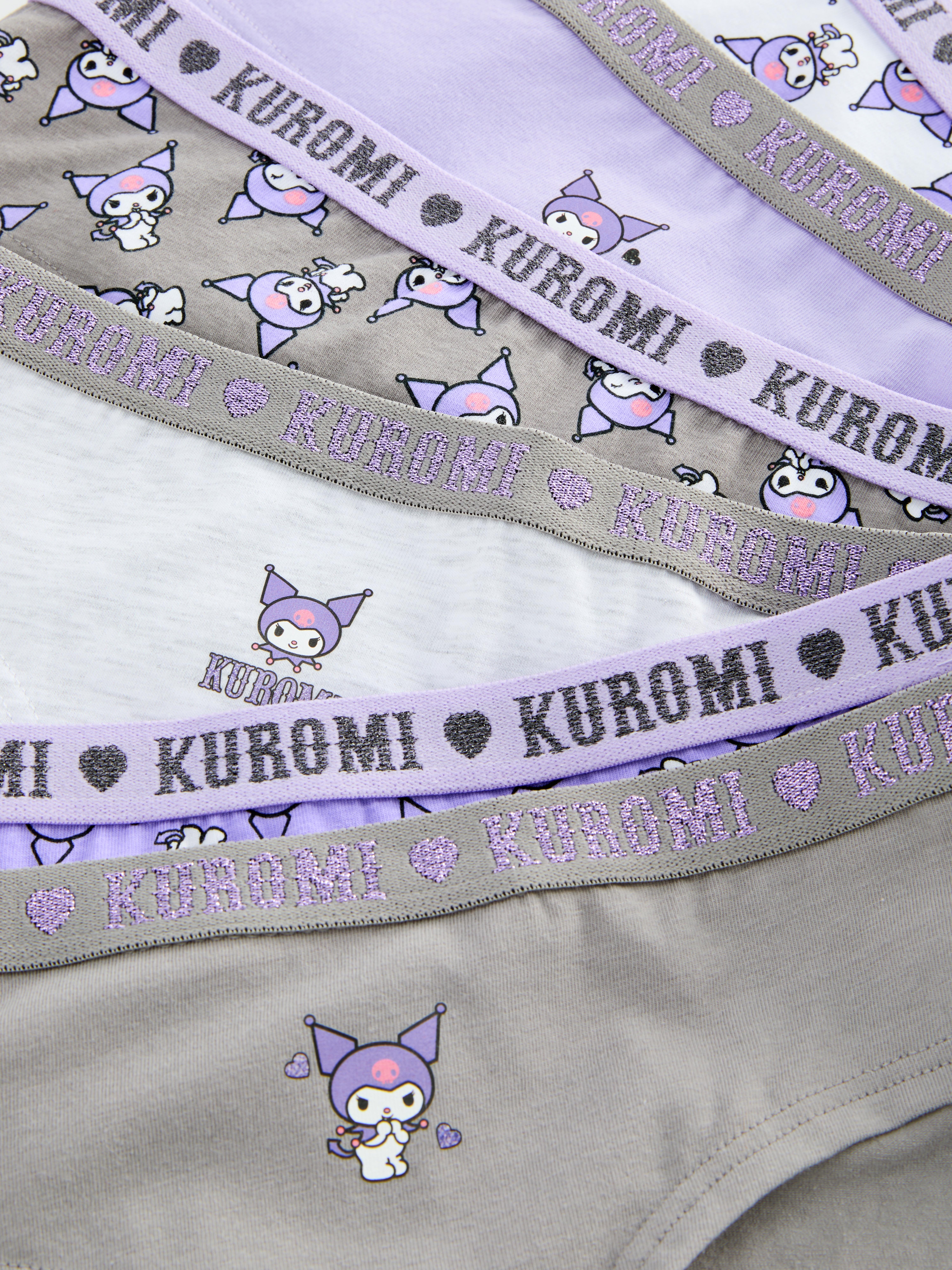 3-15yrs | 6pk Hello Kitty Kuromi Hipster Briefs