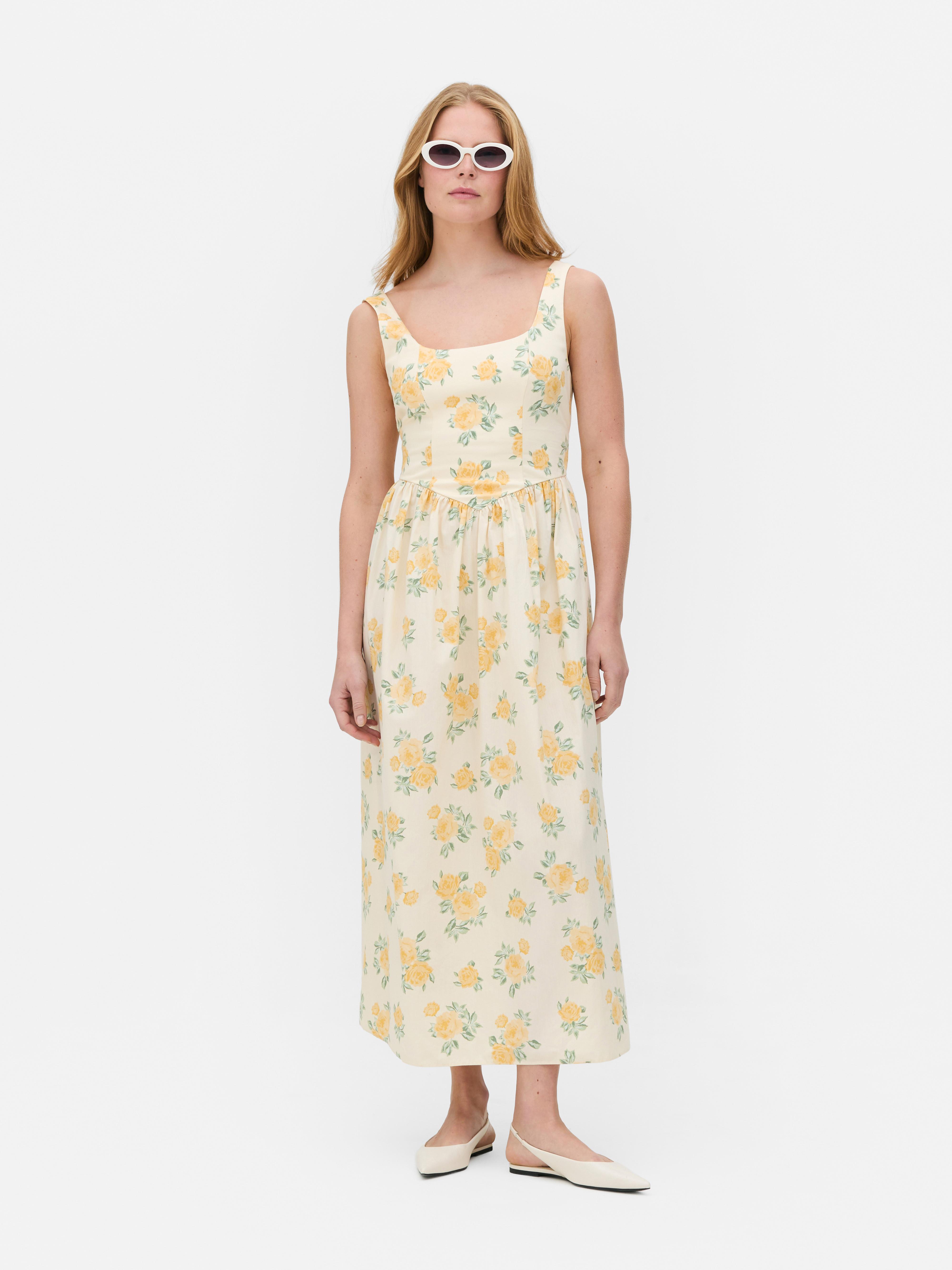 Sleeveless Corset Midi Dress