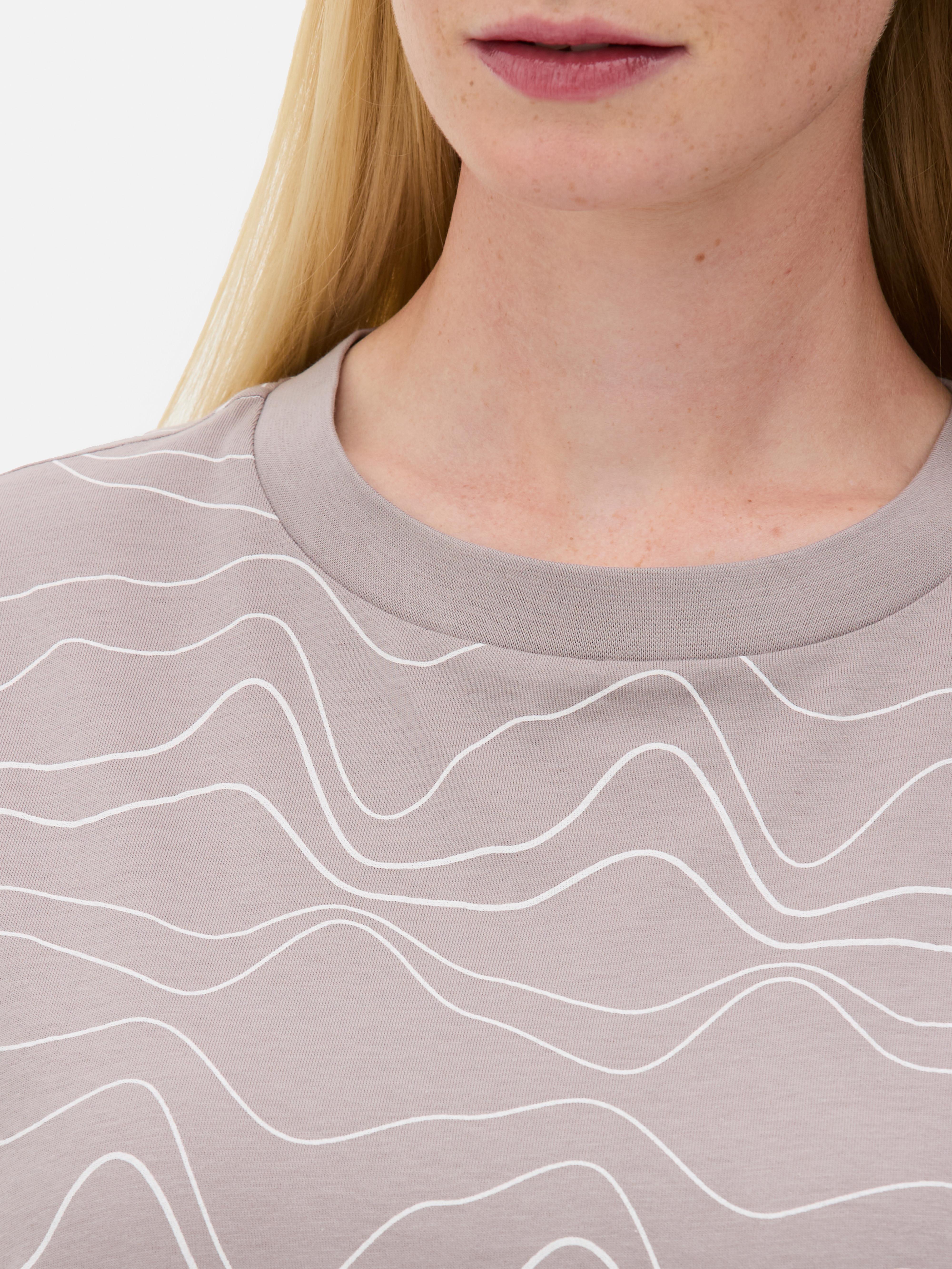 Katoenen T-shirt met all-over print