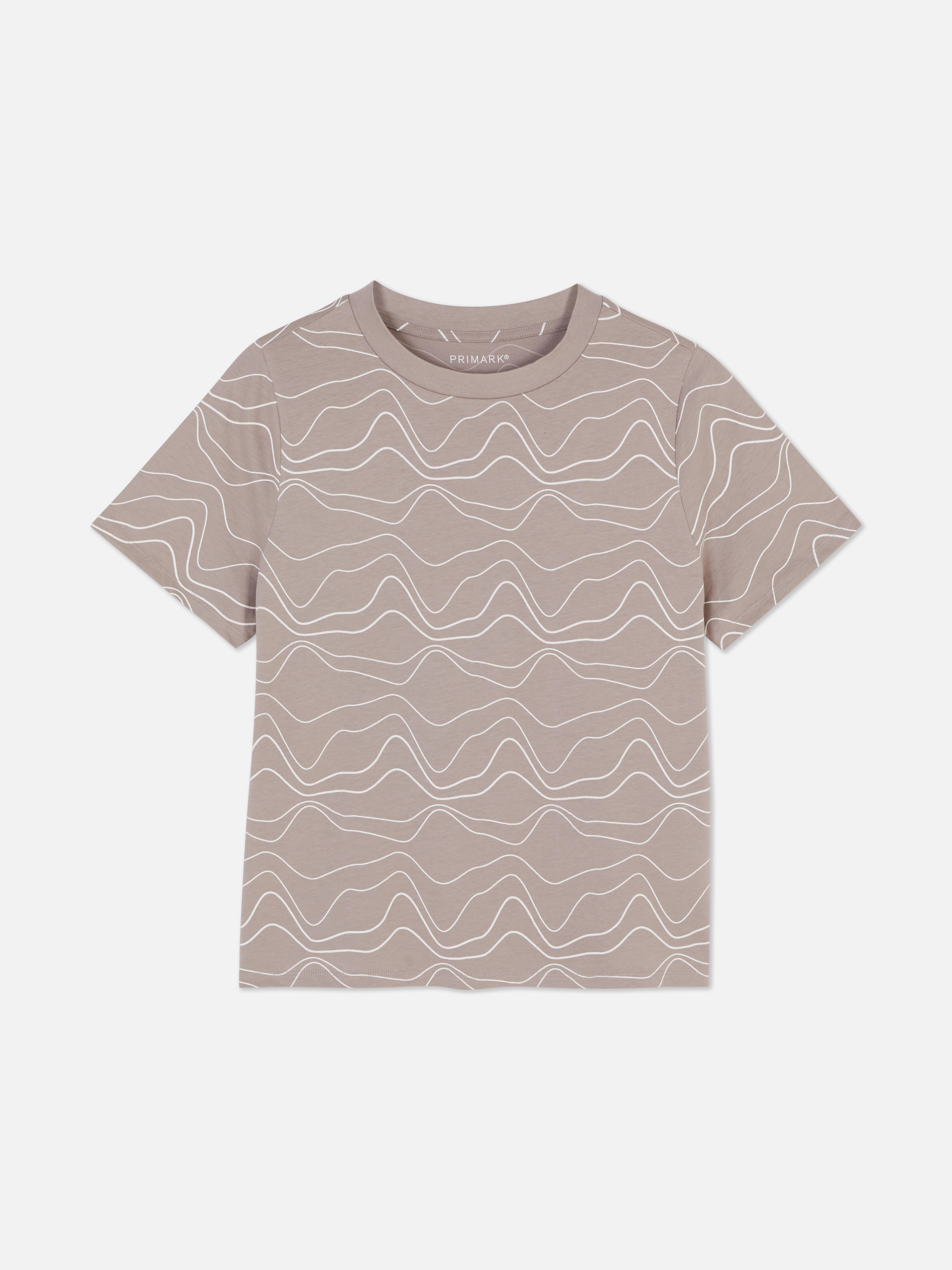 Katoenen T-shirt met all-over print