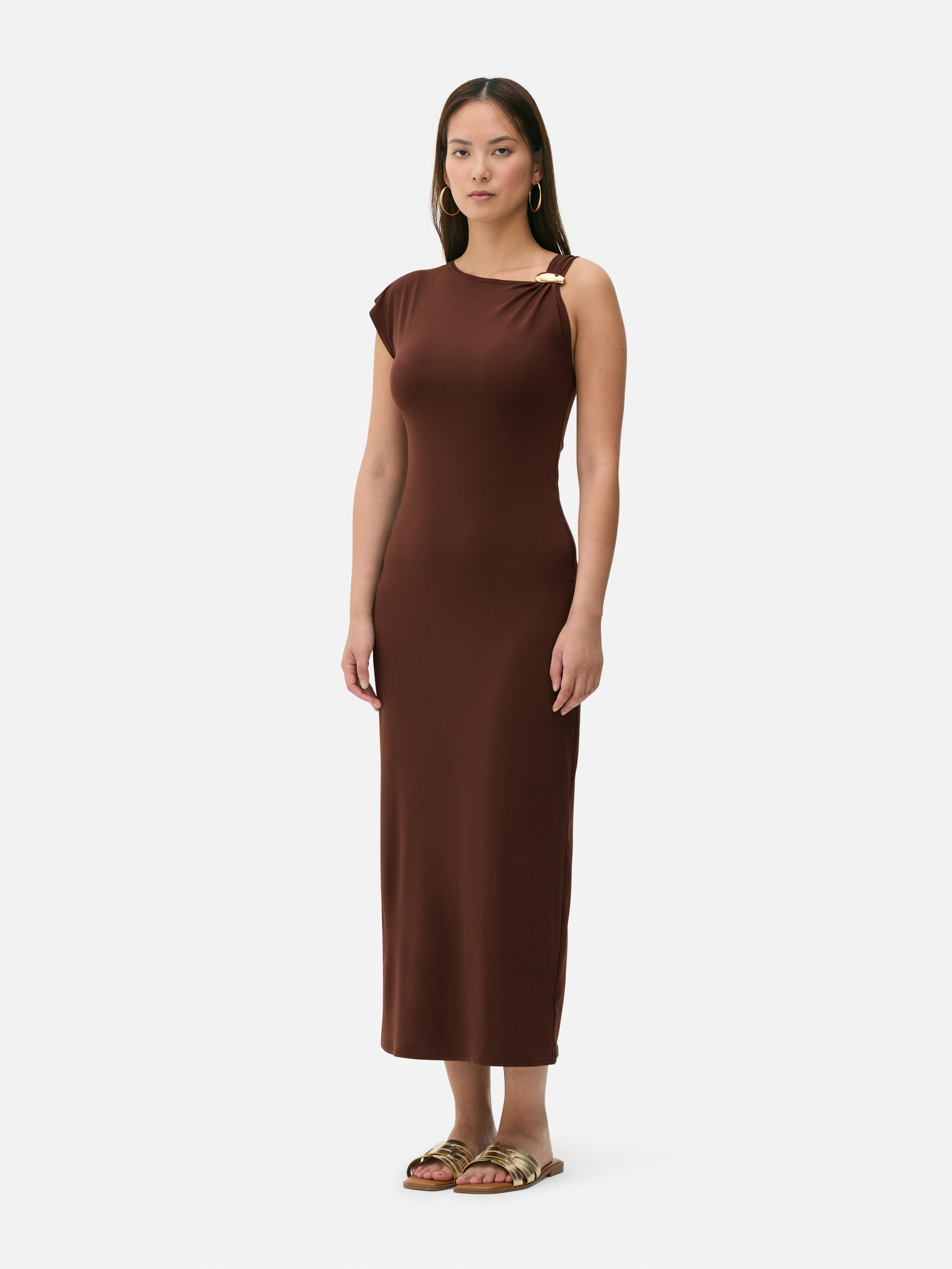 Hardware Detail Maxi Dress
