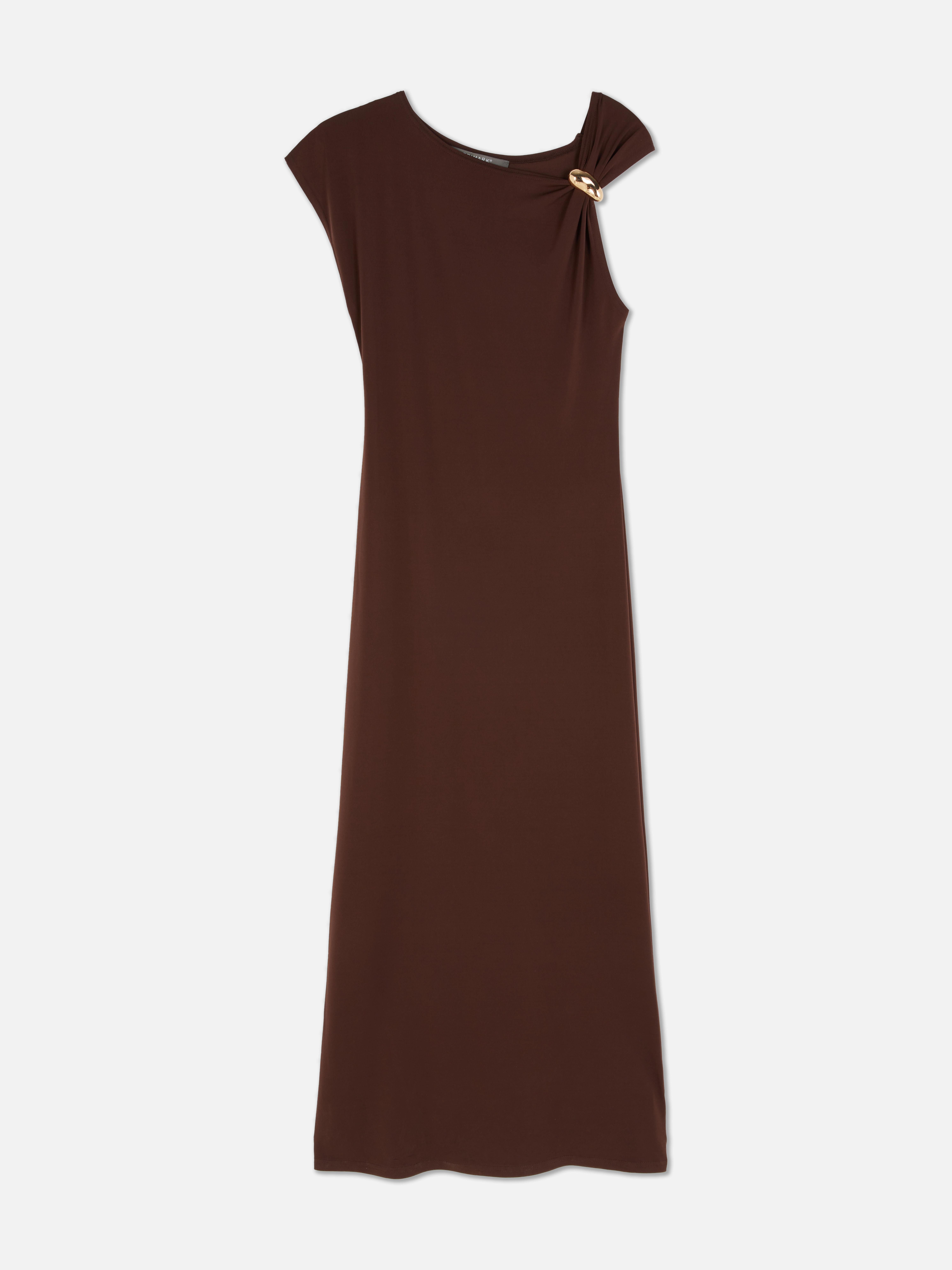 Hardware Detail Maxi Dress