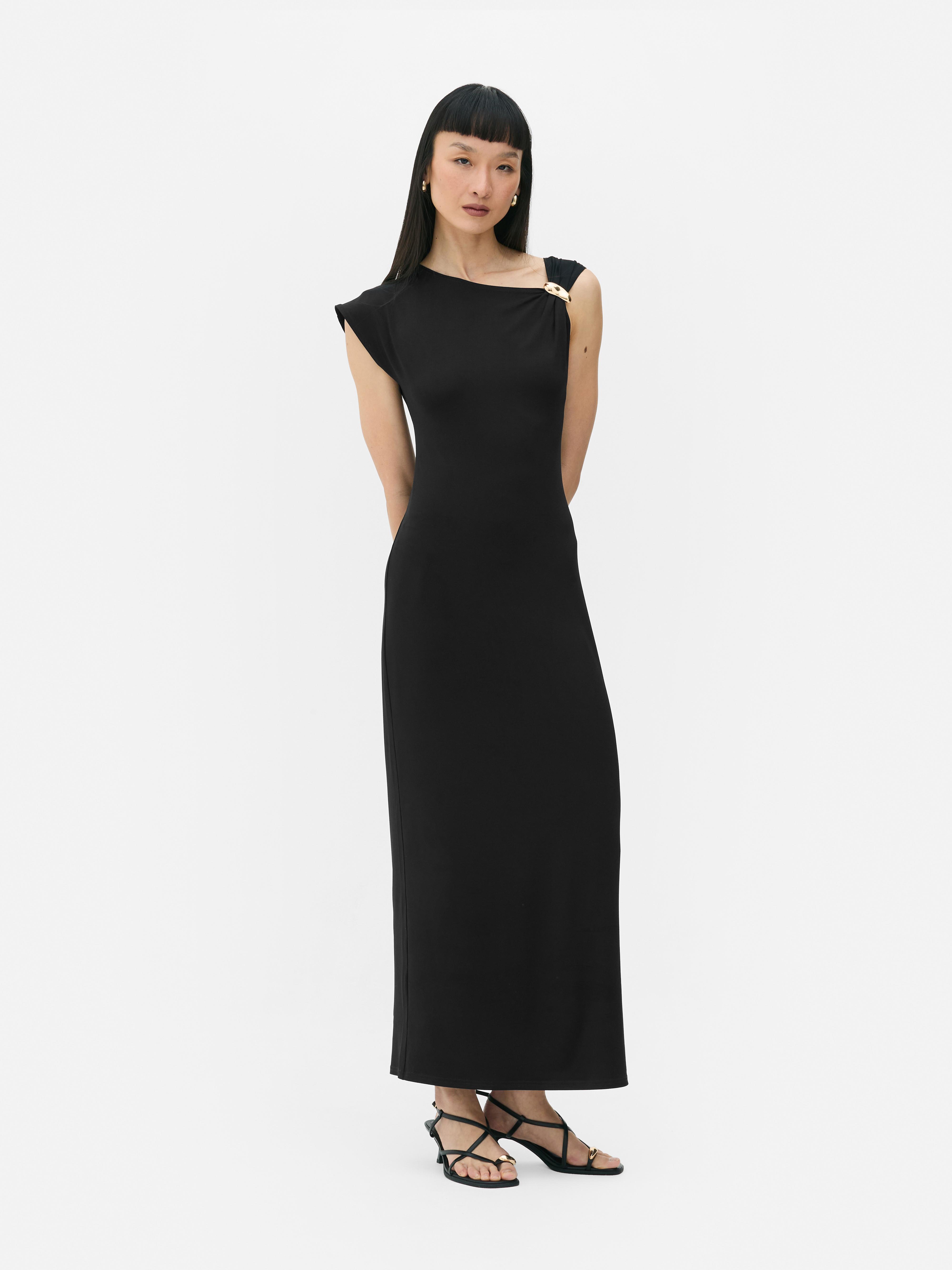 Hardware Detail Maxi Dress
