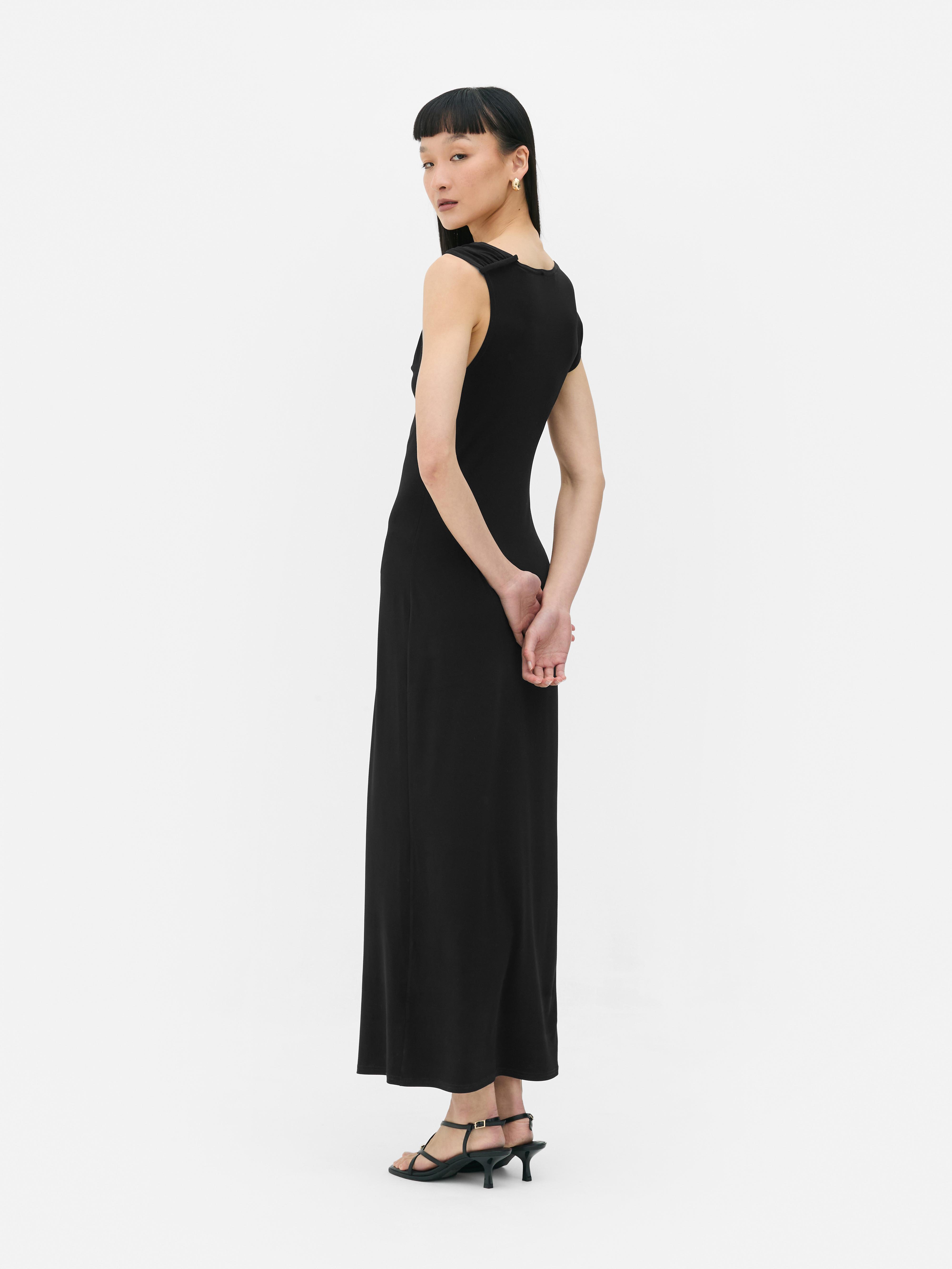 Hardware Detail Maxi Dress
