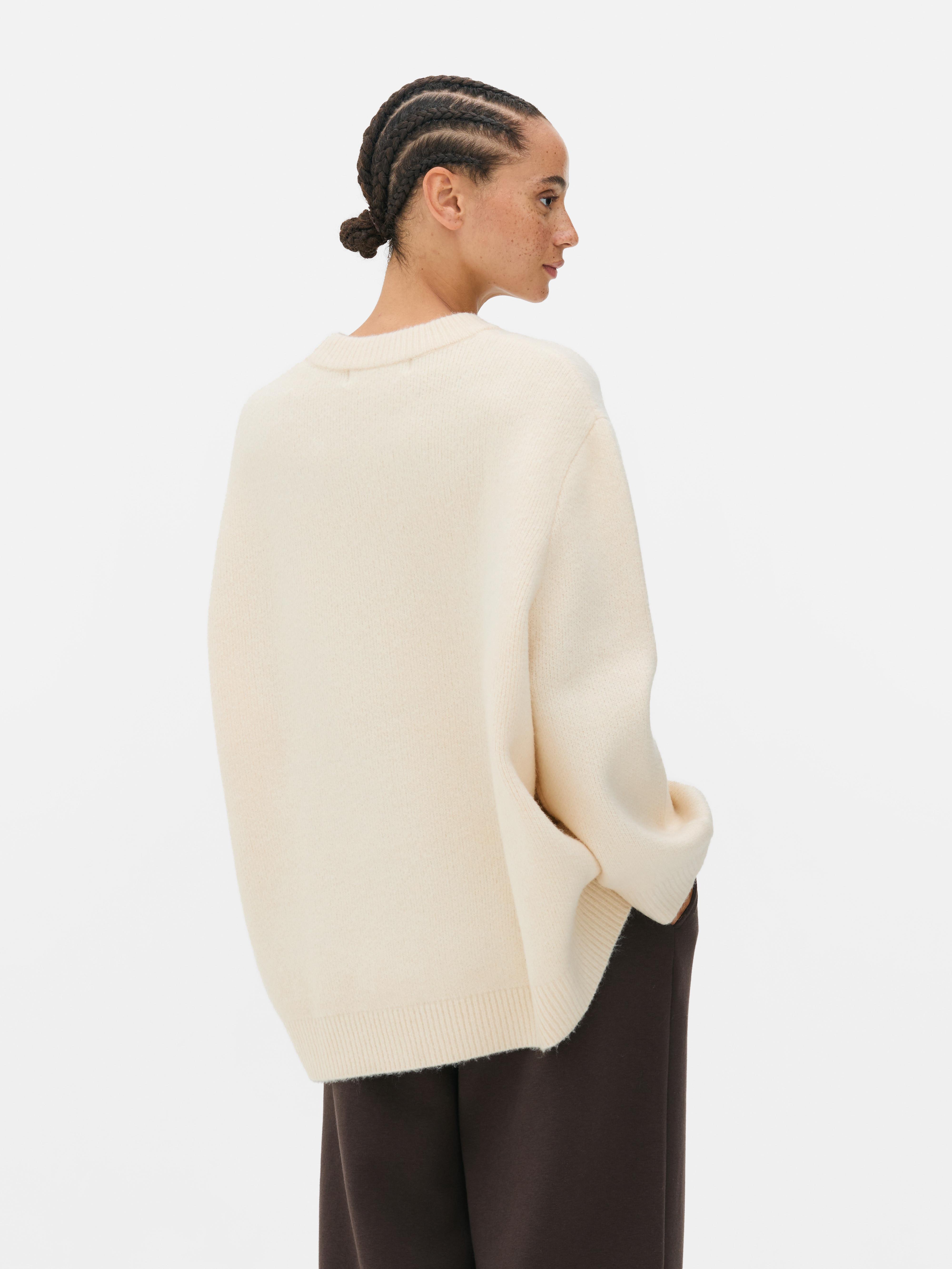 Essential Relaxed Crewneck Sweater