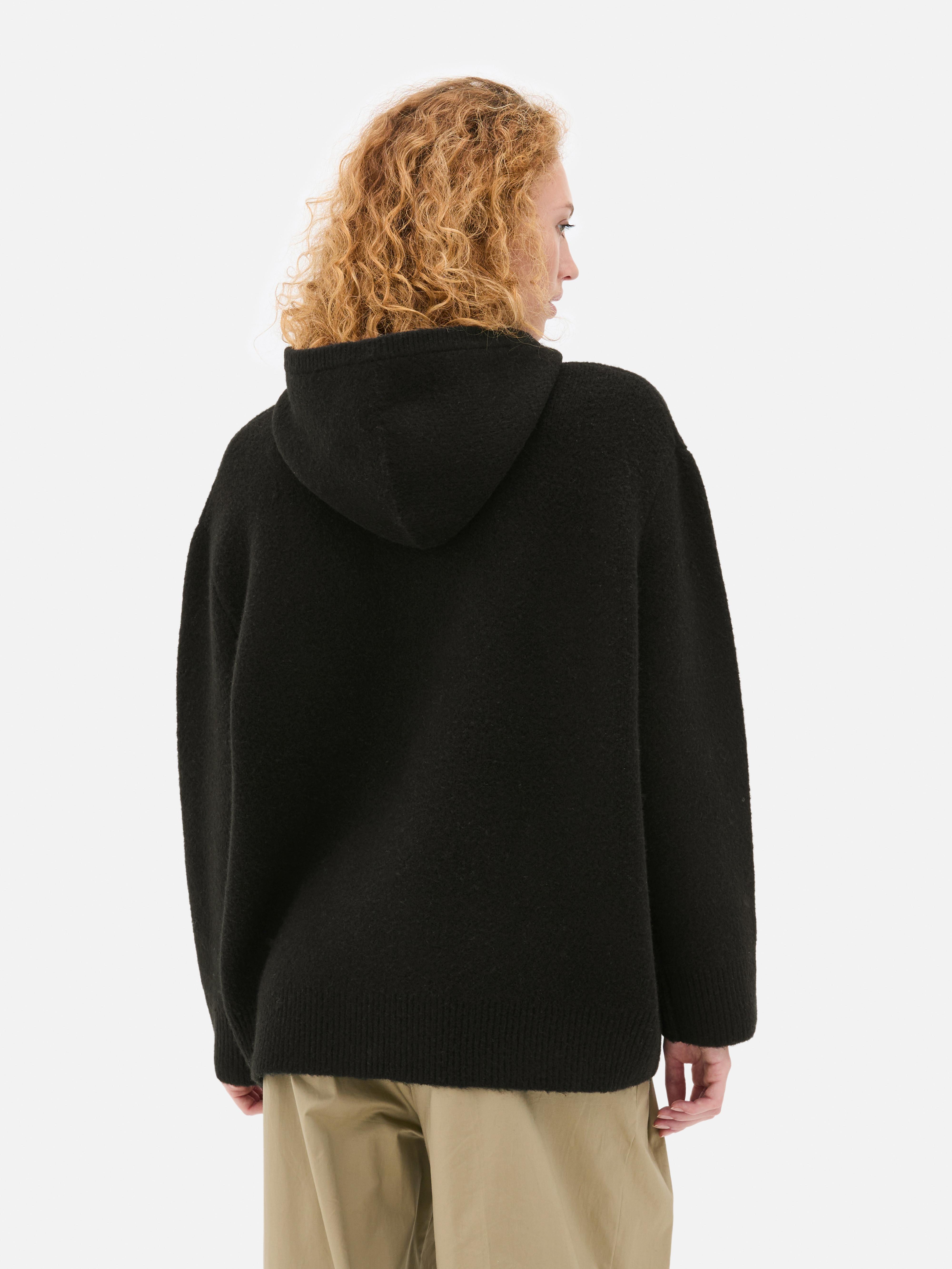 Sweat à capuche tricoté Essential