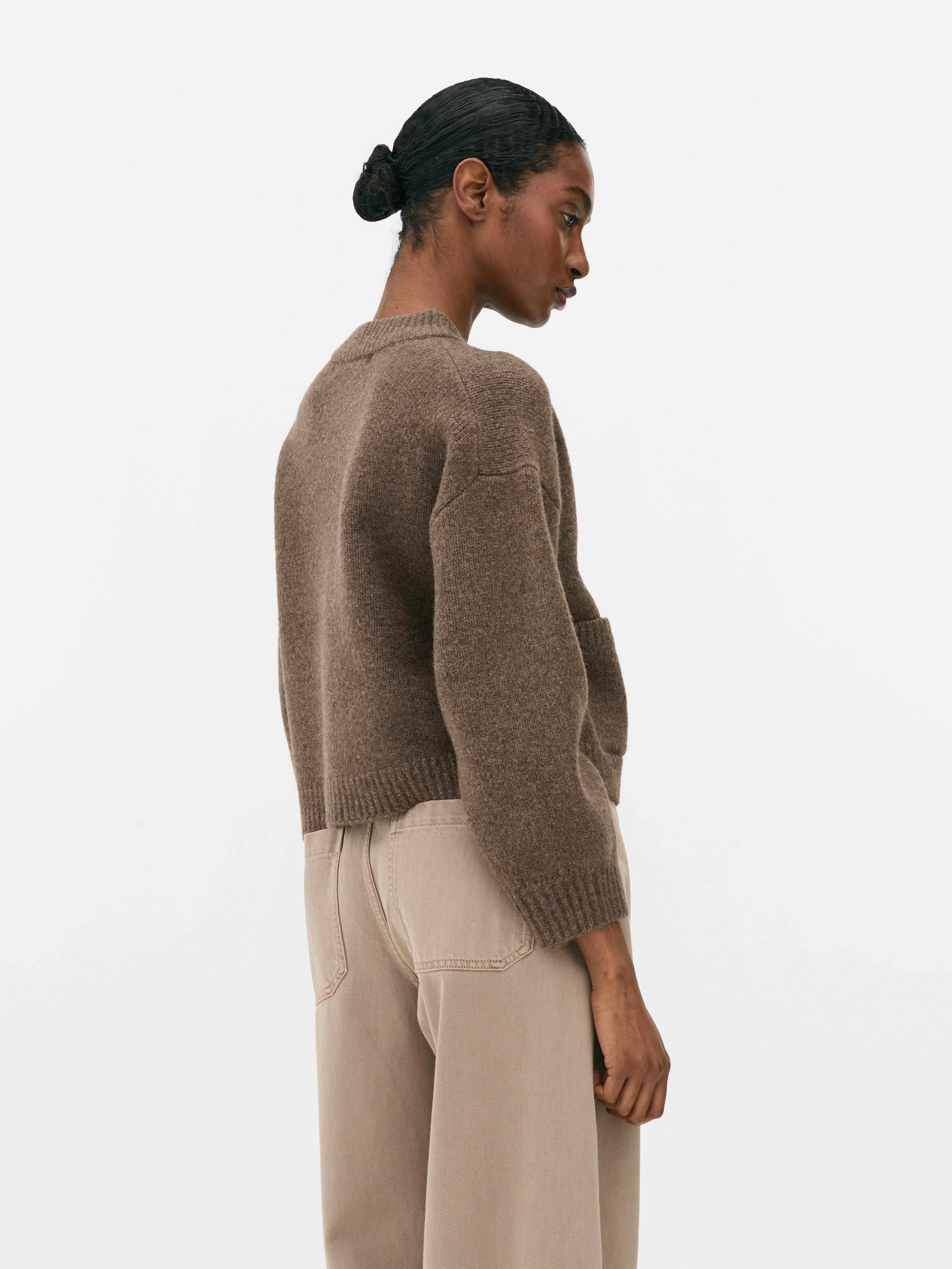Bomber lavorato a maglia basic