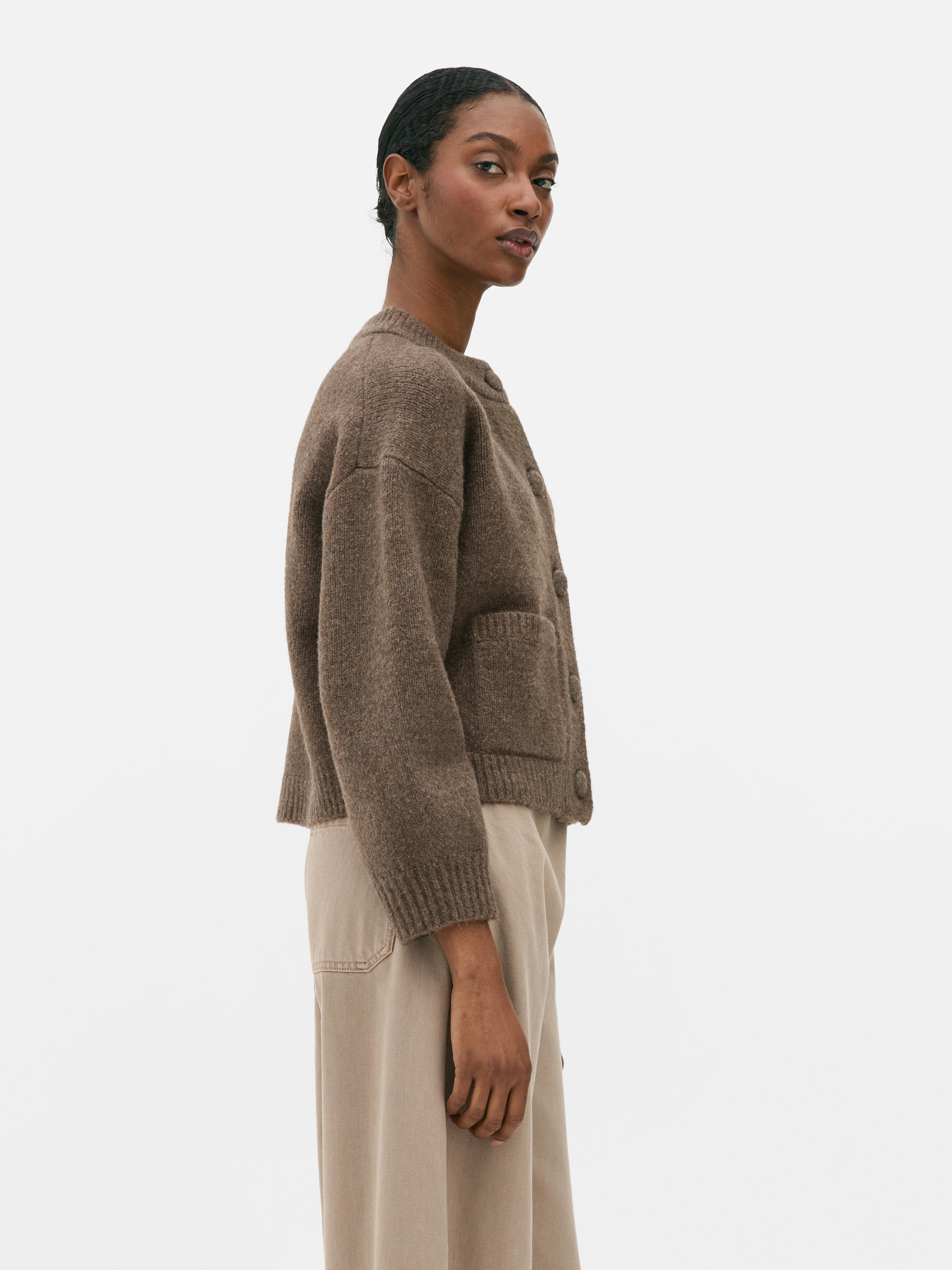 Bomber lavorato a maglia basic