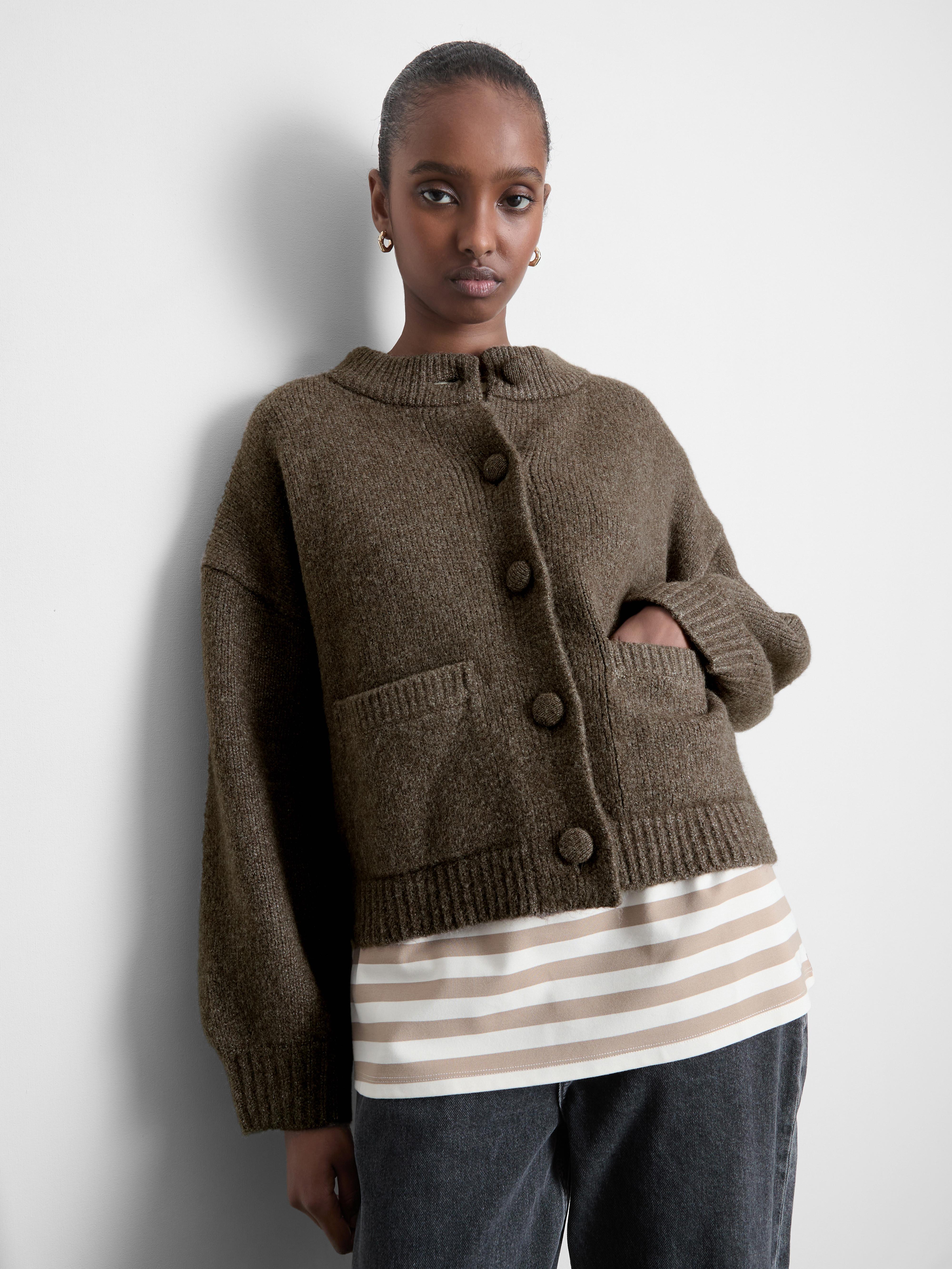 Gebreid basic bombervest