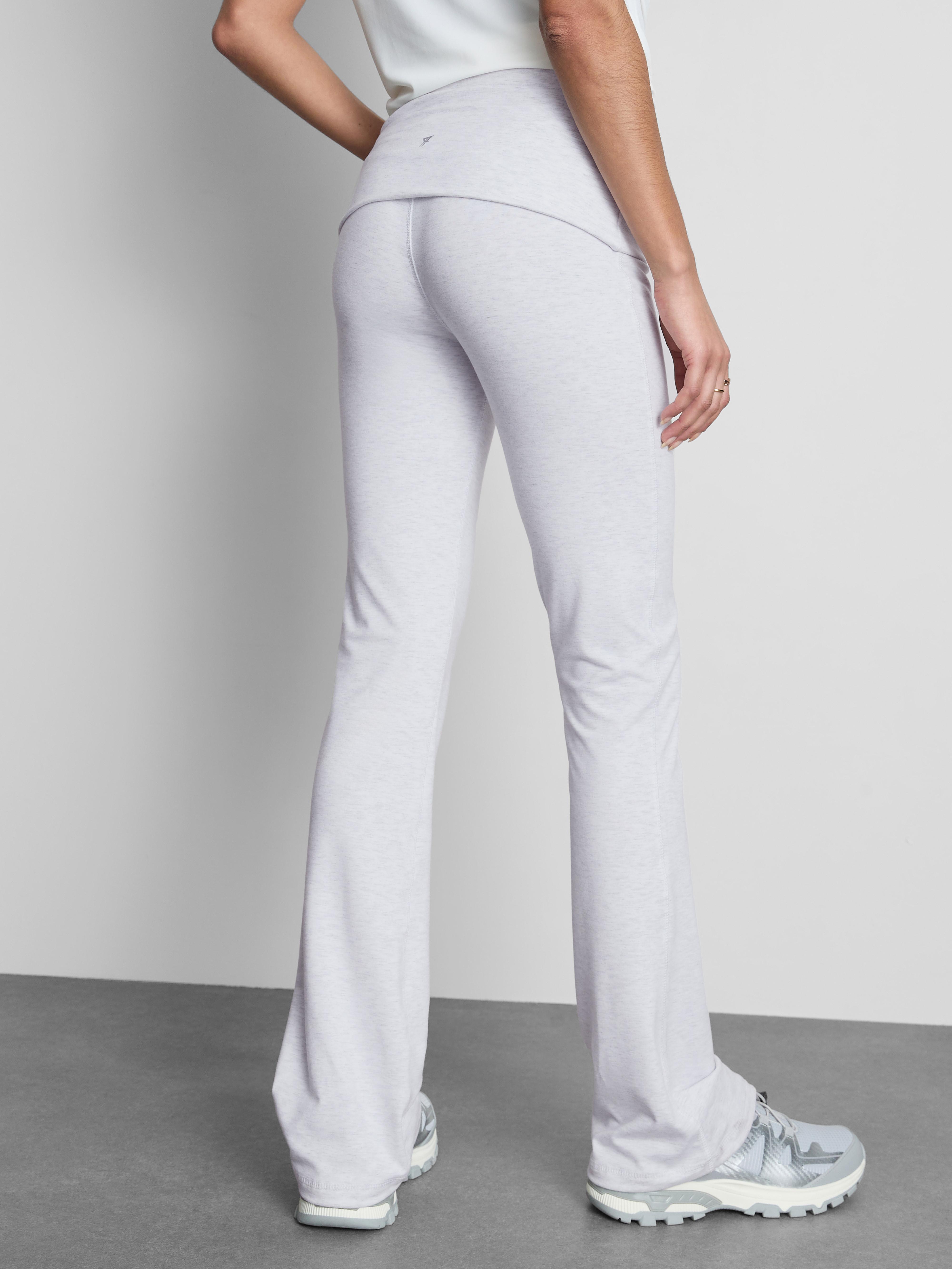 Yogalegging met omvouwbare tailleband