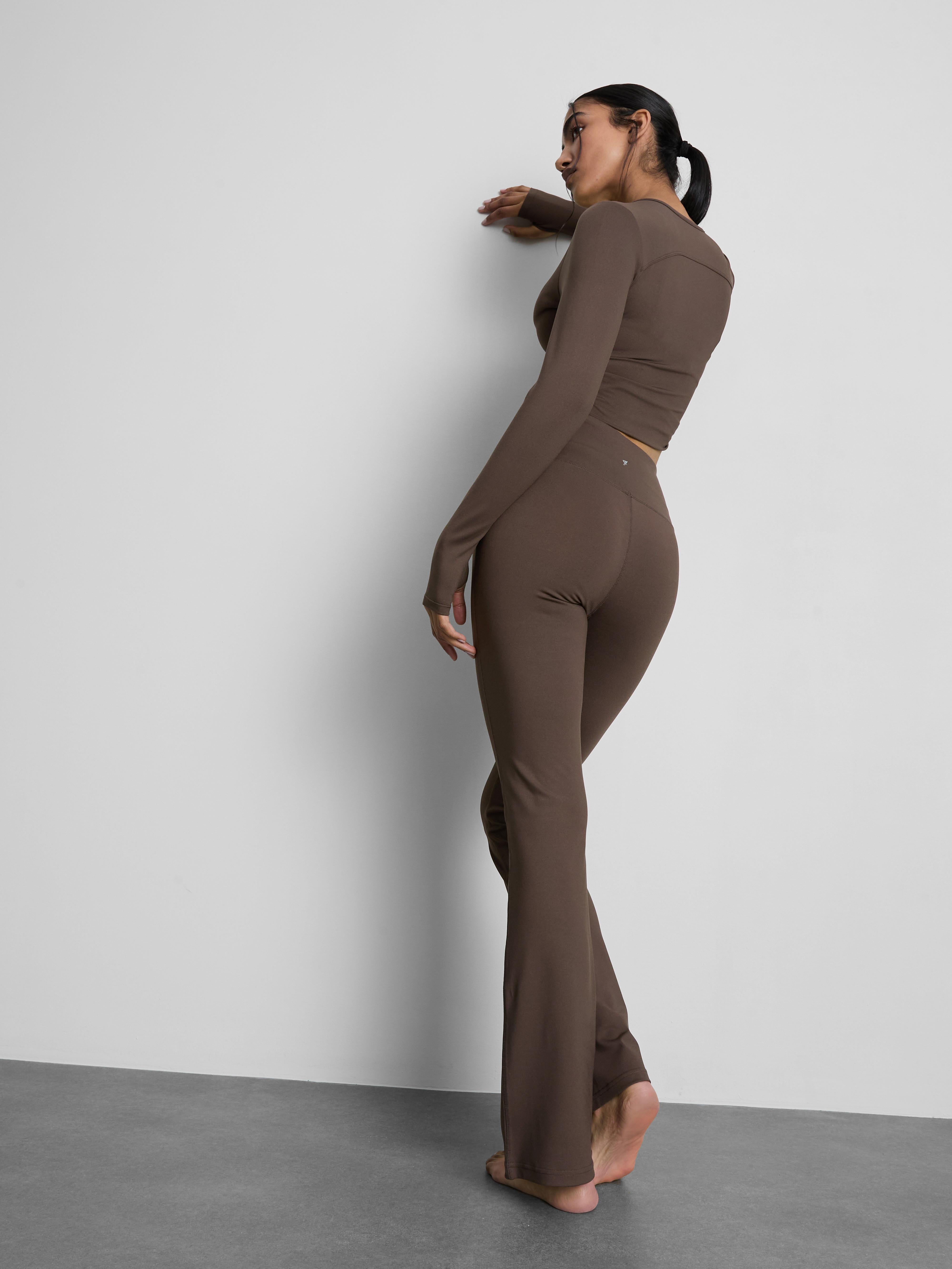 Women's Chocolate High-Waisted Yoga Leggings