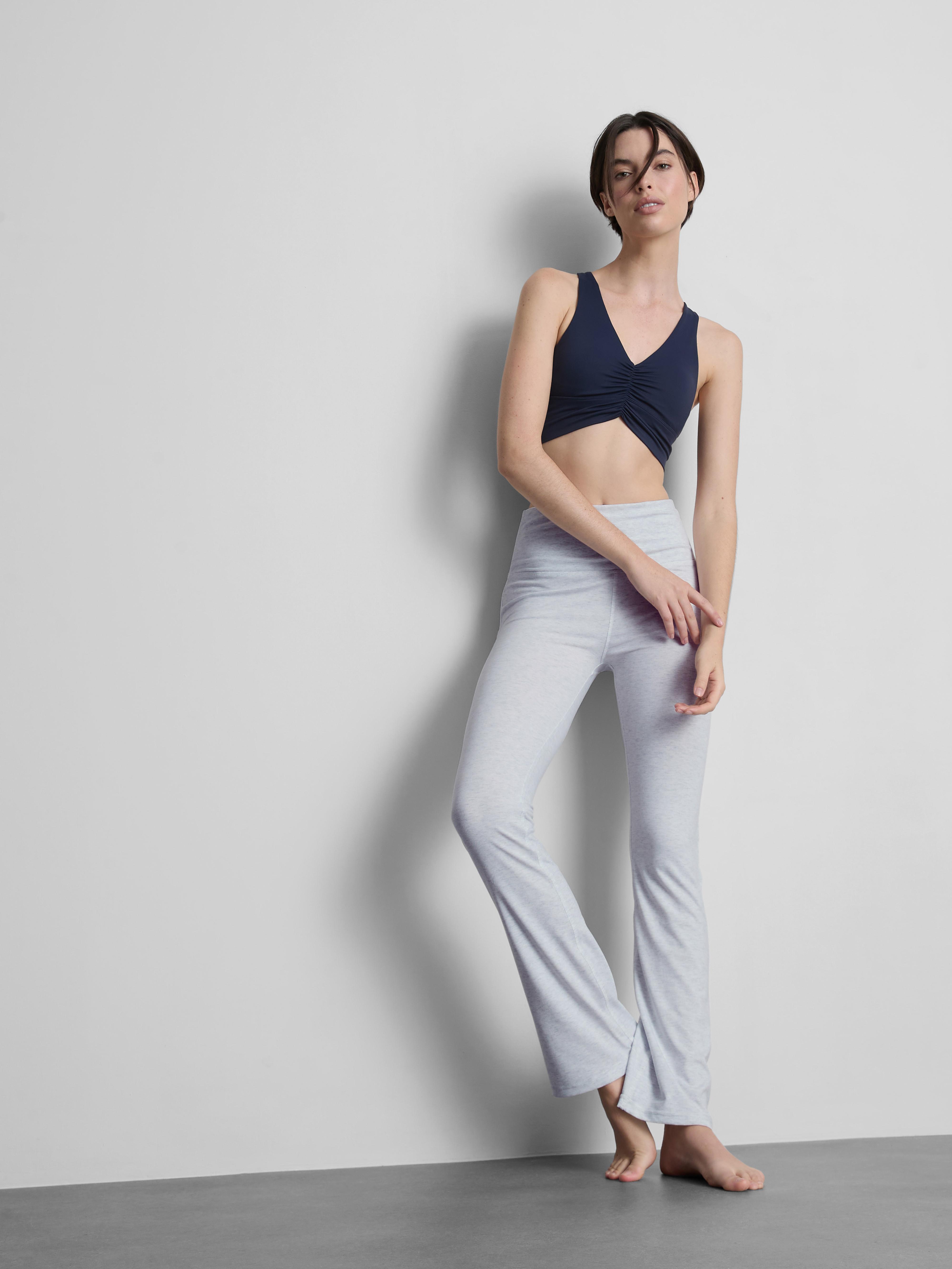 Women's Gray Heather High-Waisted Yoga Leggings