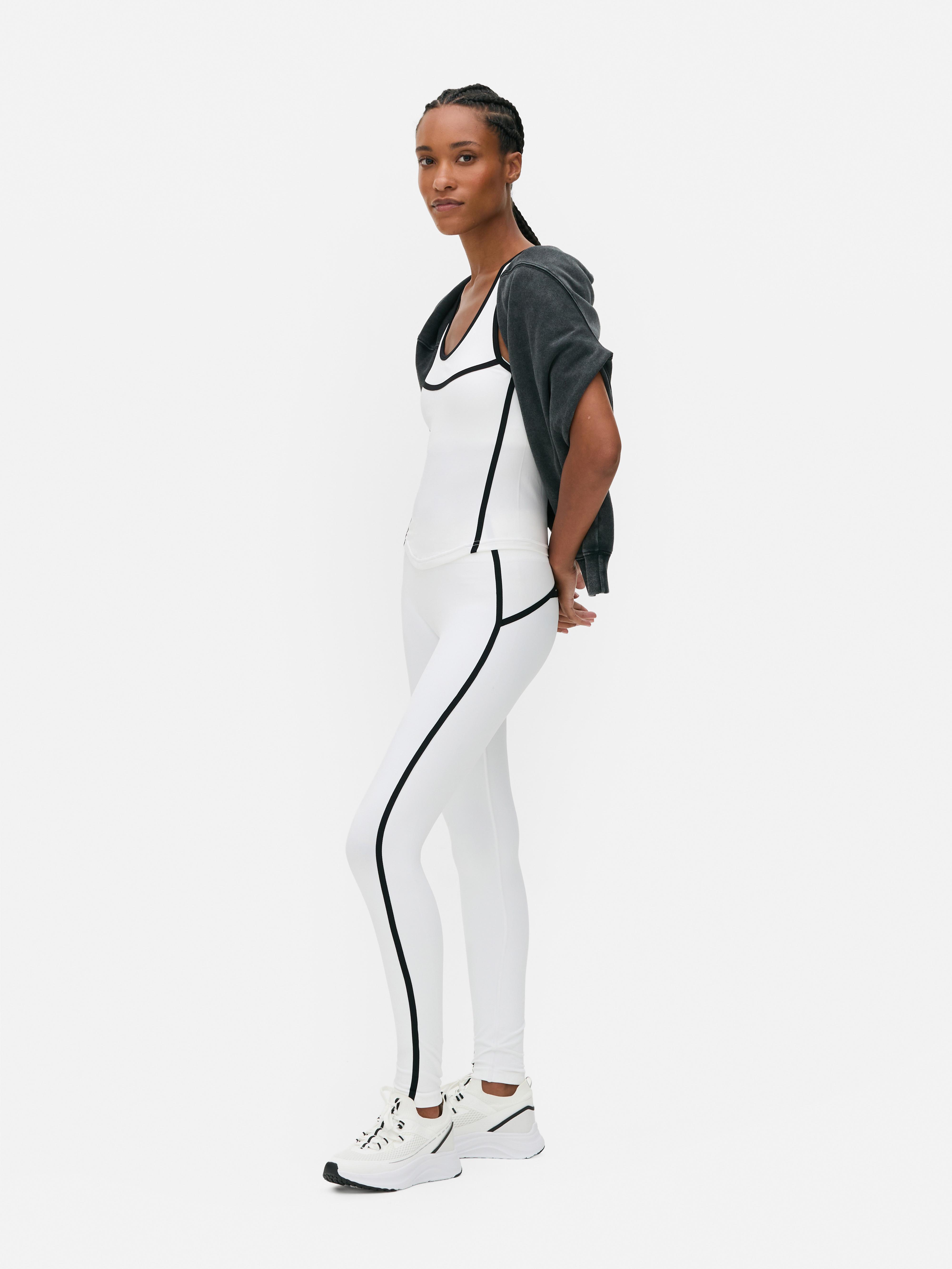 Seamless Contrast Stripe Leggings