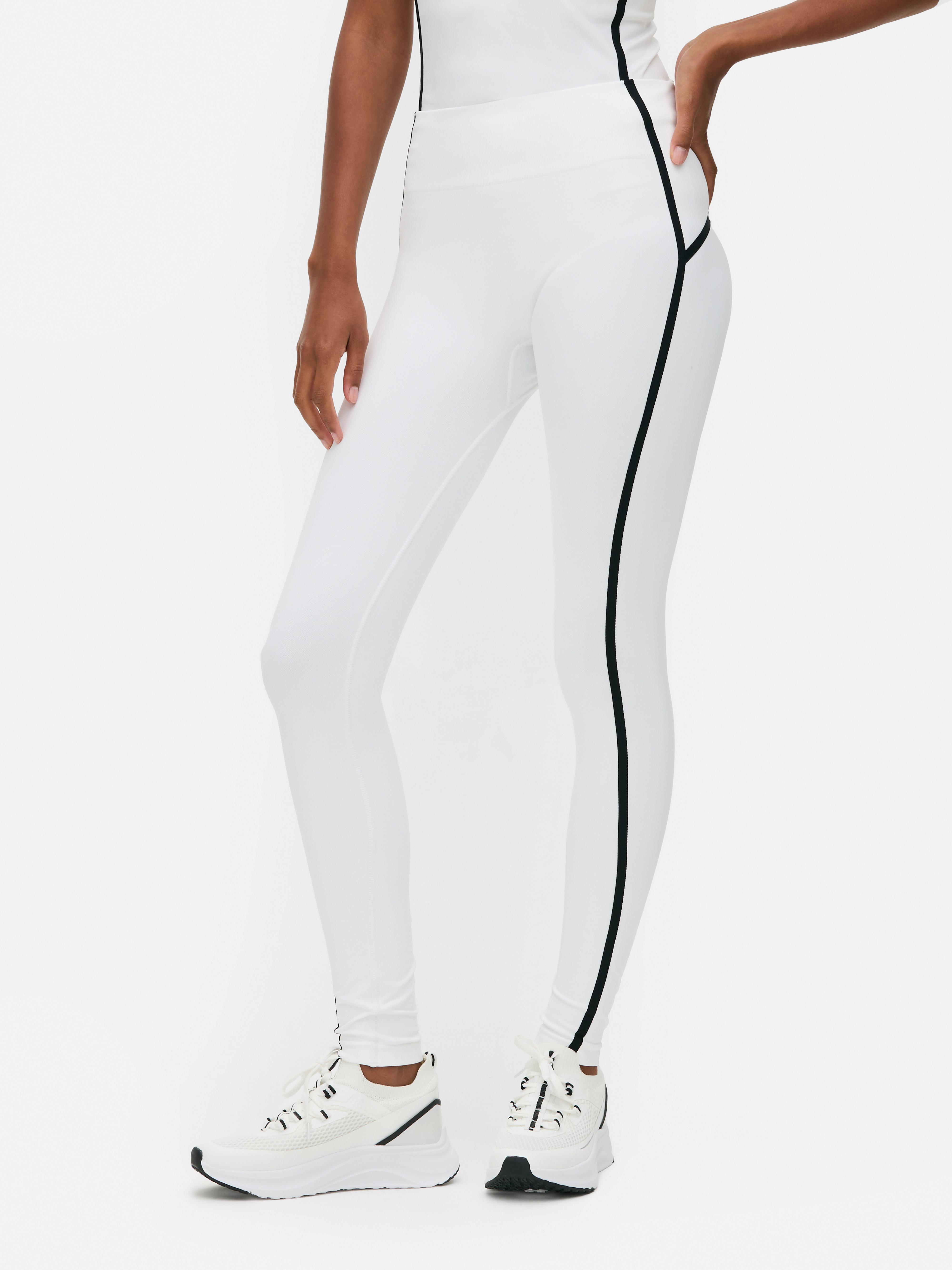 Seamless Contrast Stripe Leggings