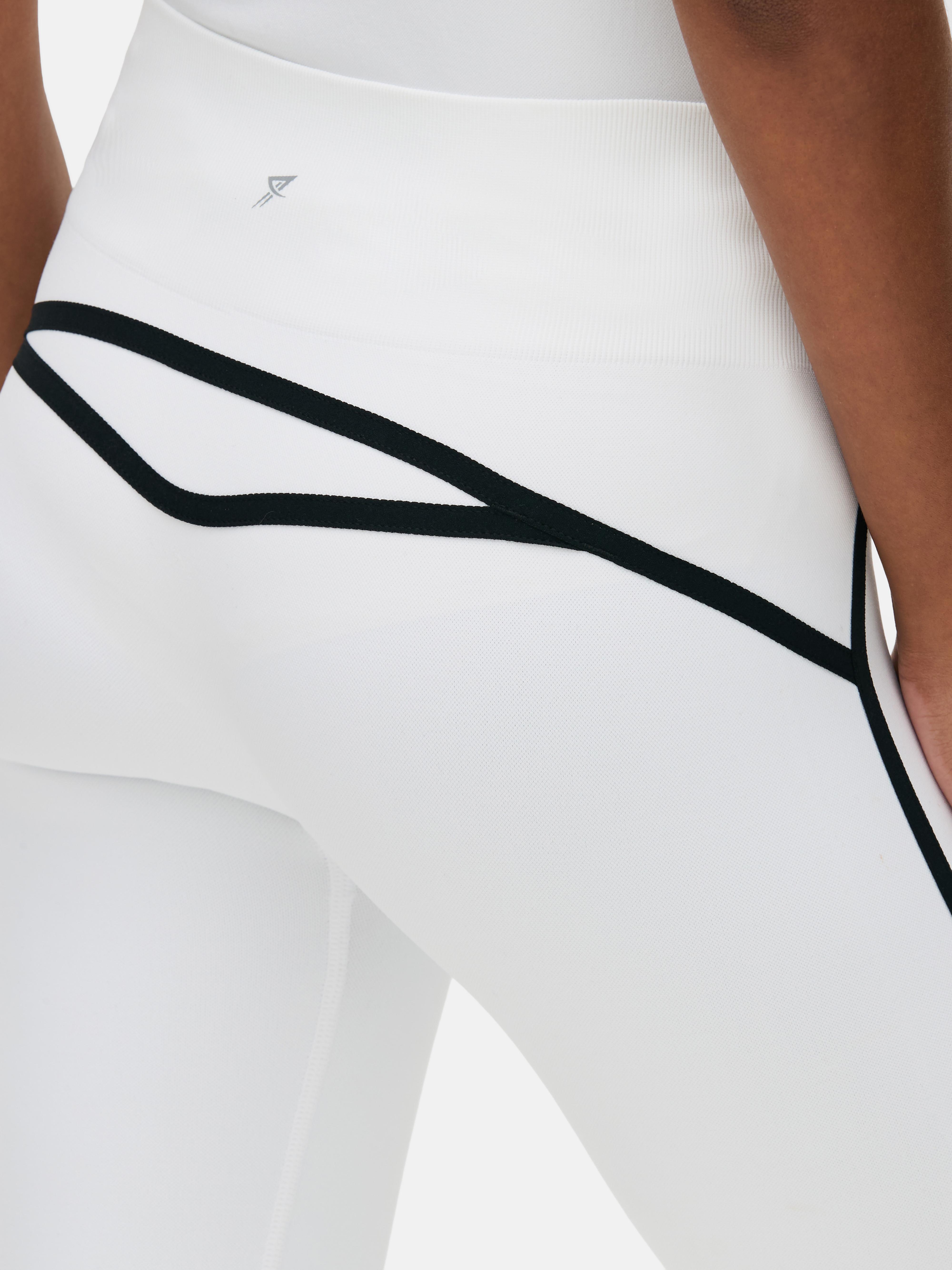 Seamless Contrast Stripe Leggings