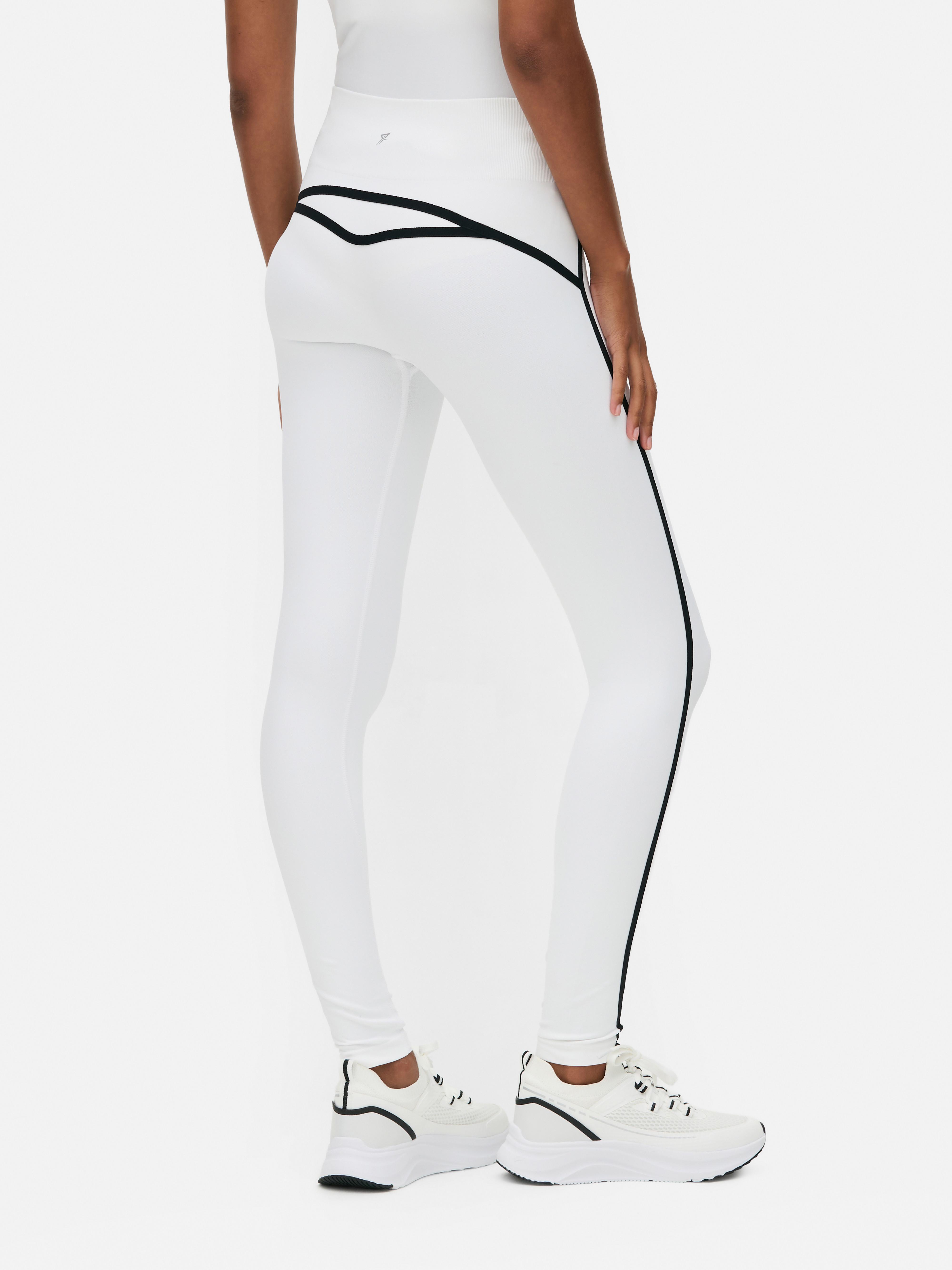 Seamless Contrast Stripe Leggings