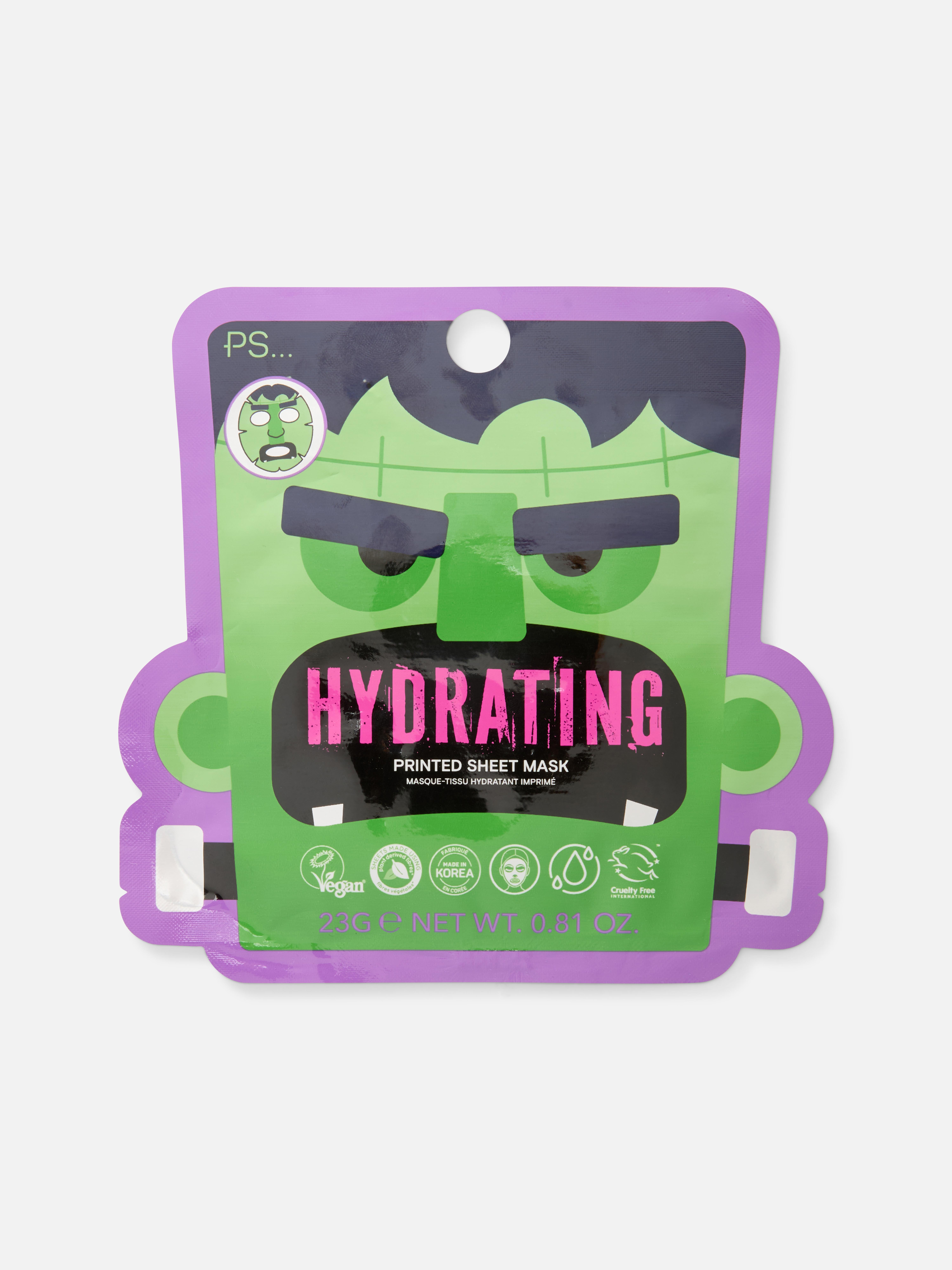 Hydratační pleťová maska PS… s potiskem Frankenstein