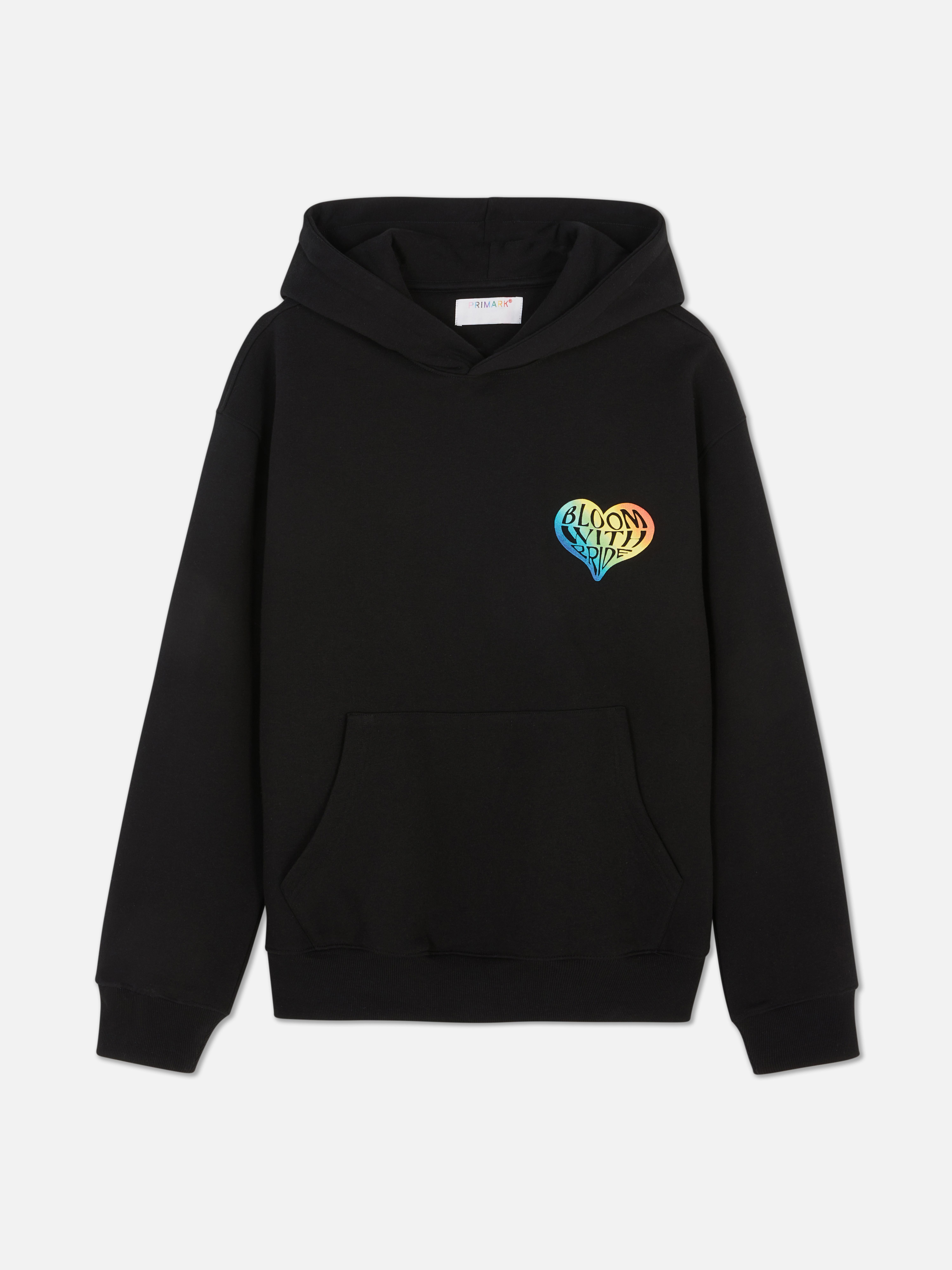 Mikina s kapucňou a srdcom Pride