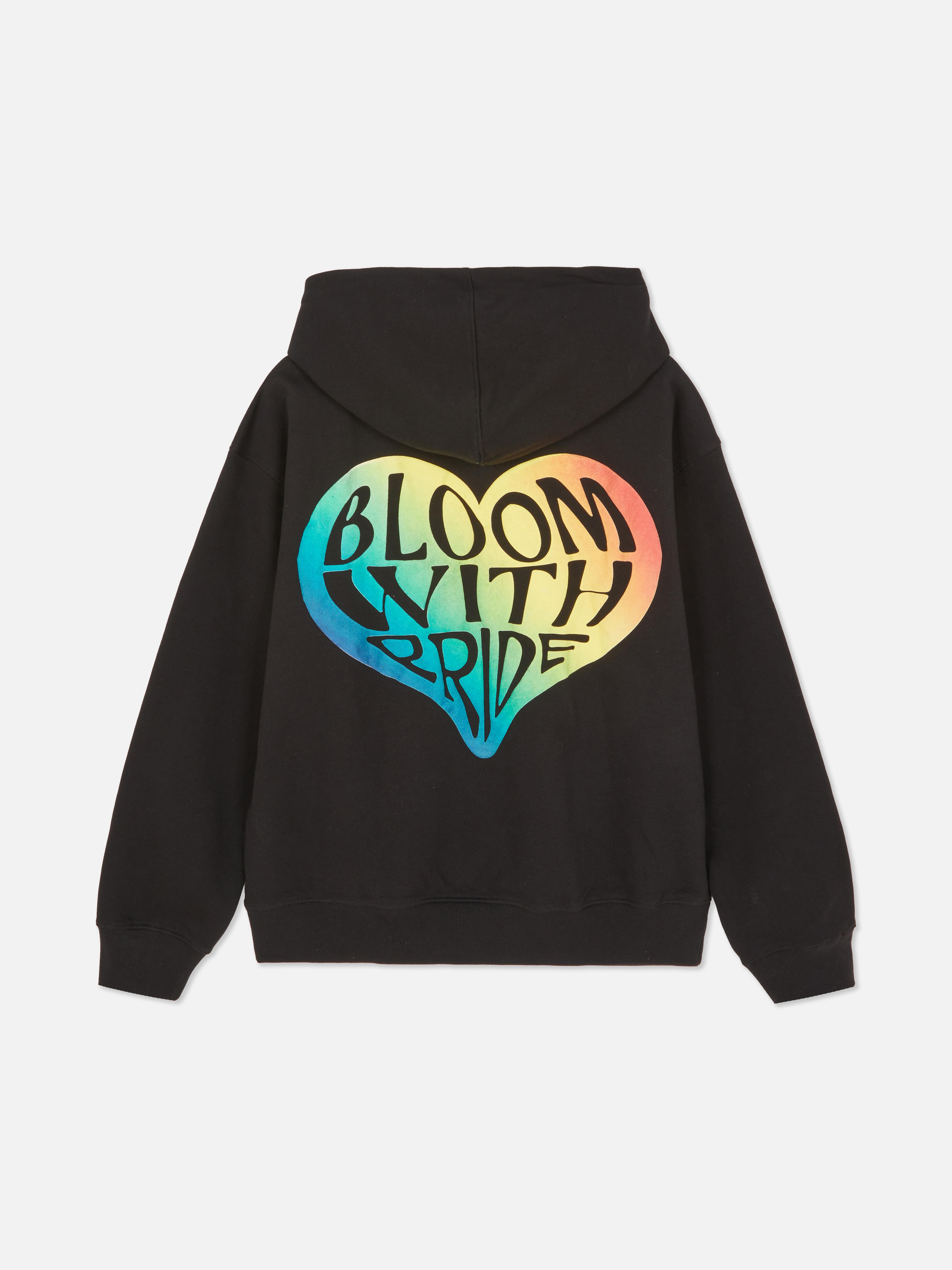 Men's Black Pride Heart Hoodie | Primark