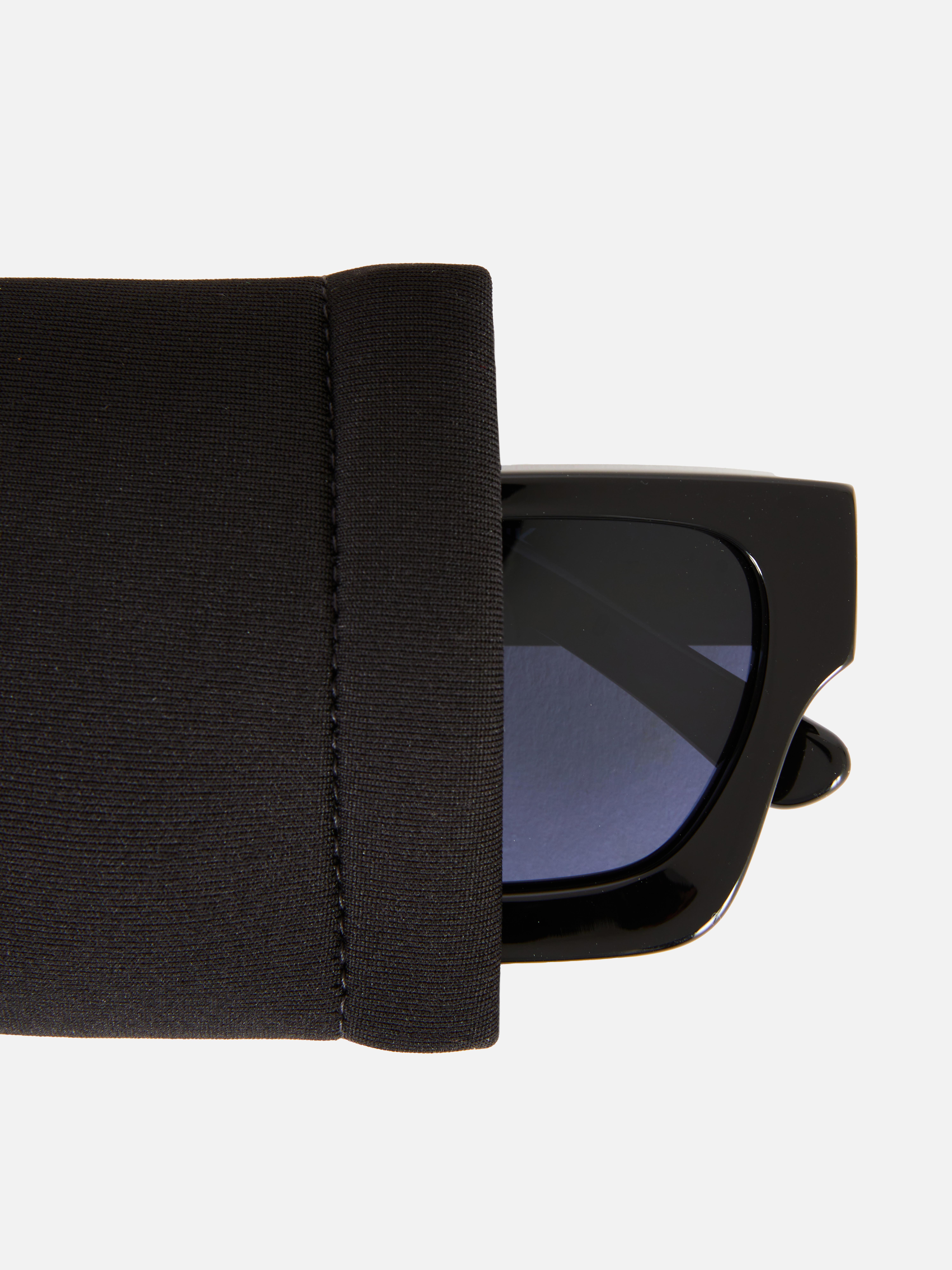 Eckige „Kem“ Sonnenbrille mit dicker Fassung