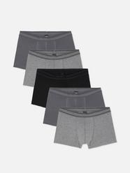 Pack De 5 Calzoncillos B xer Ajustados B sicos Gris Hombre Primark