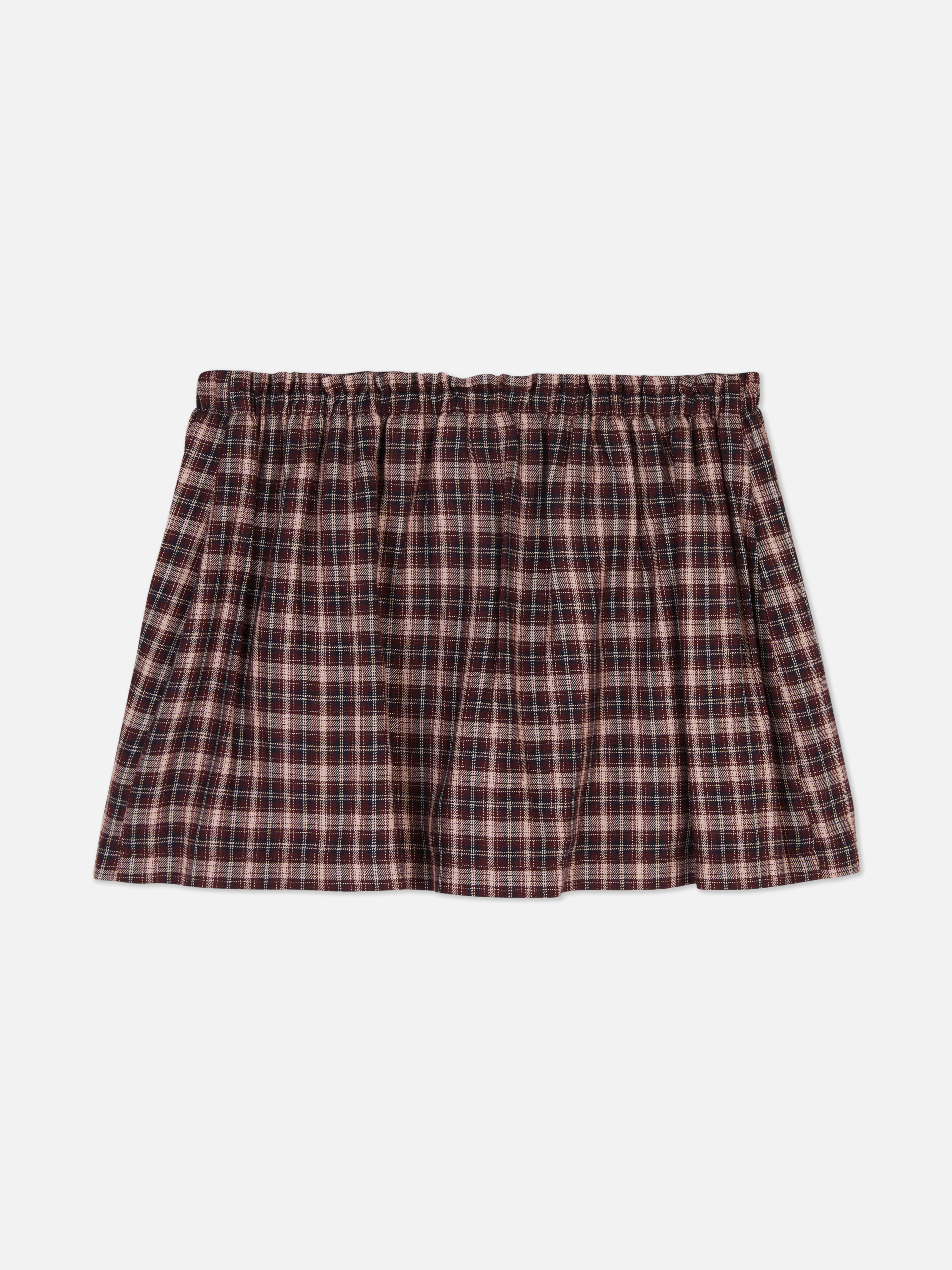 Jupe-short à carreaux
