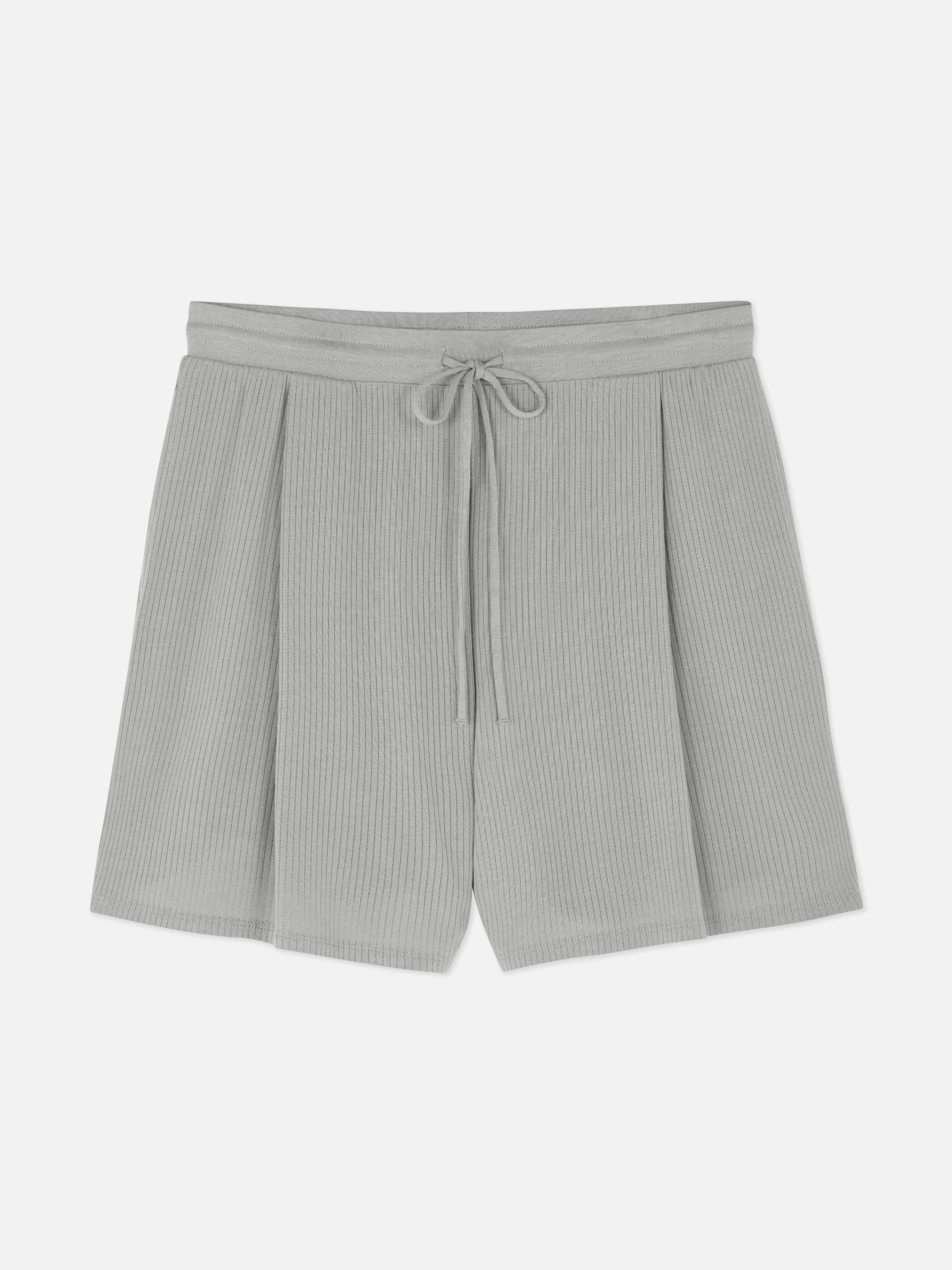 Gerippte Schlafshorts aus Modal