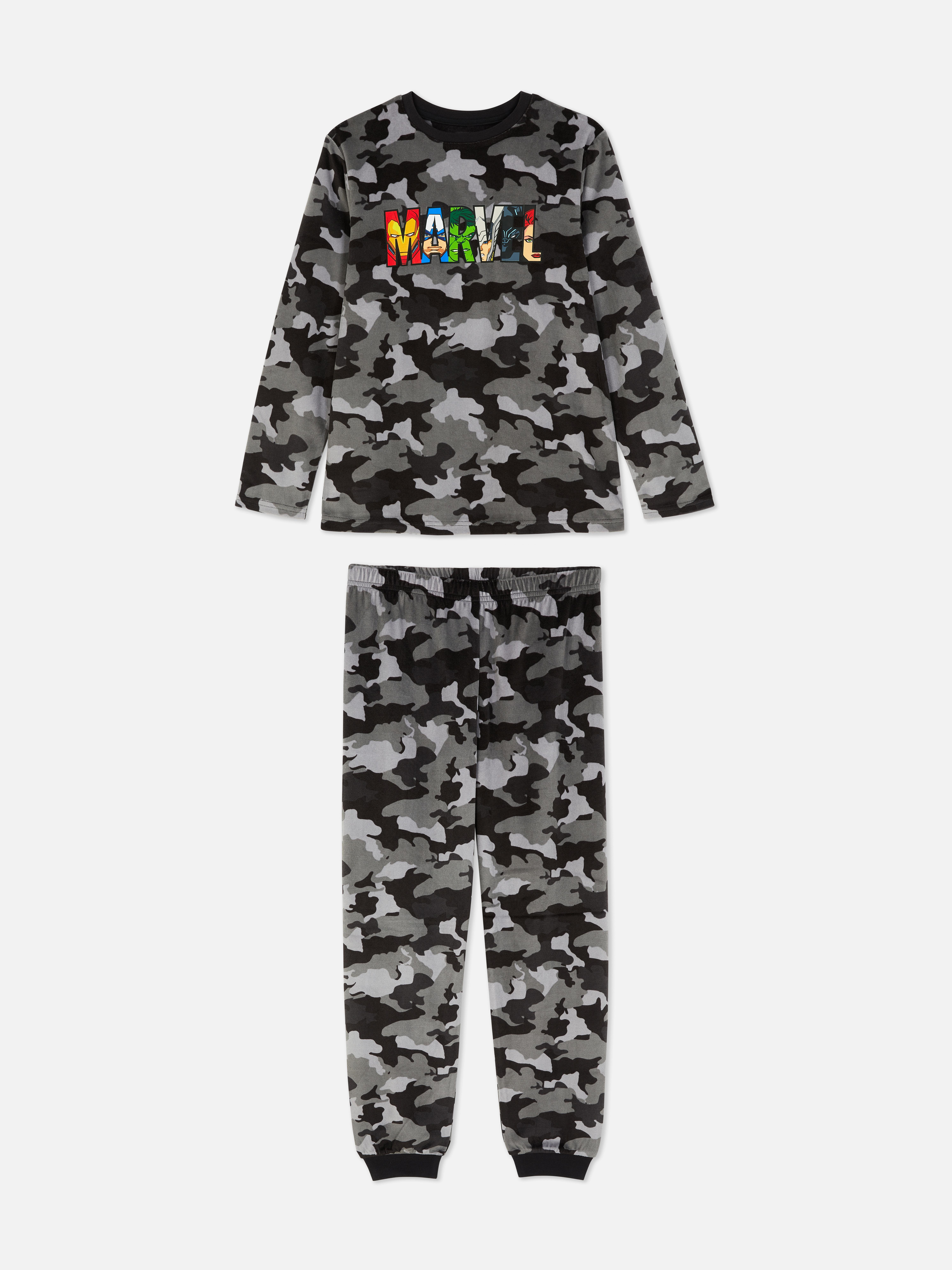 MARVEL Camouflage Velour Pyjamas