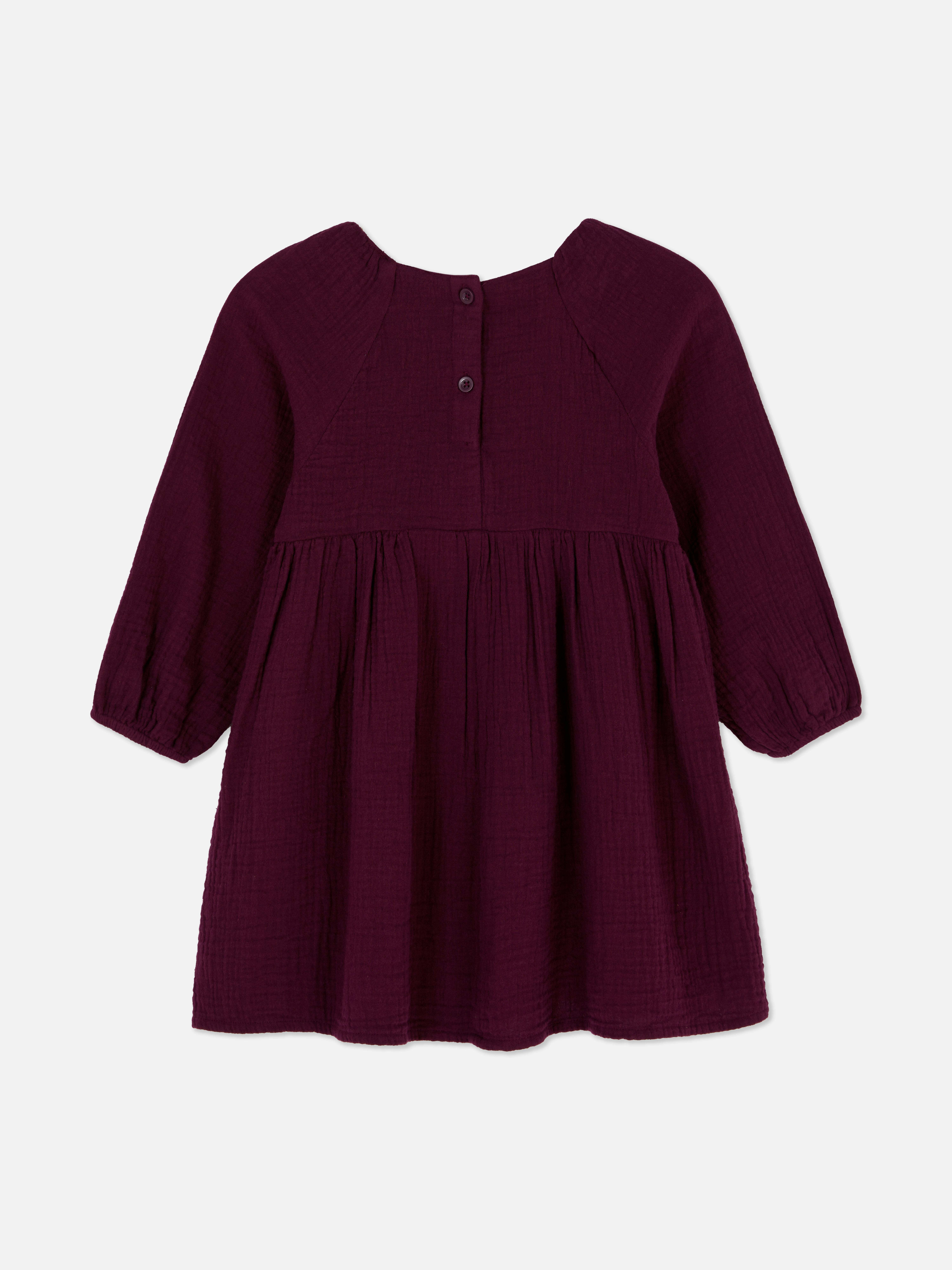 1,5-8 años | Vestido de doble paño con lazo