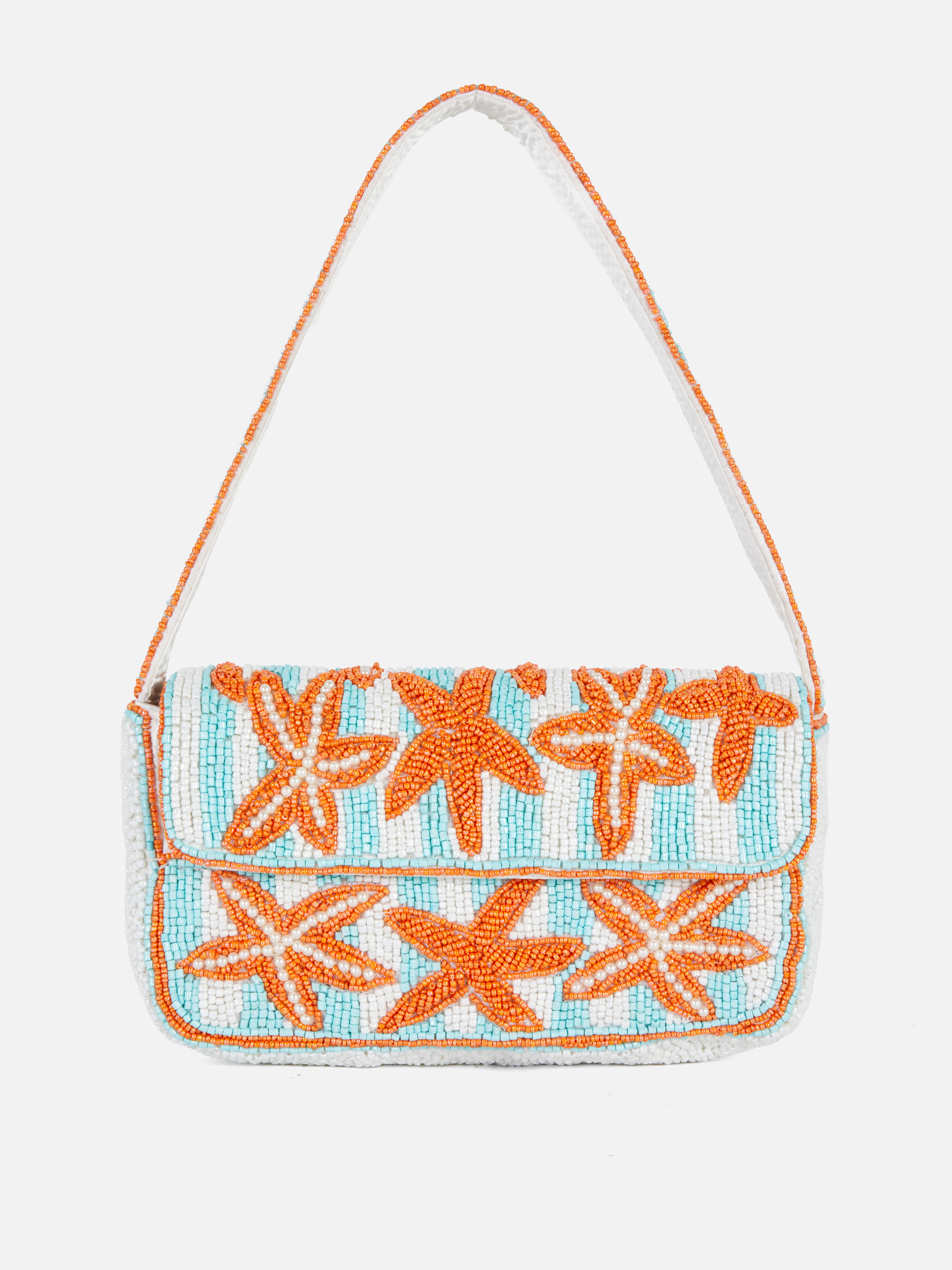 Sac bandoulière orné de perles