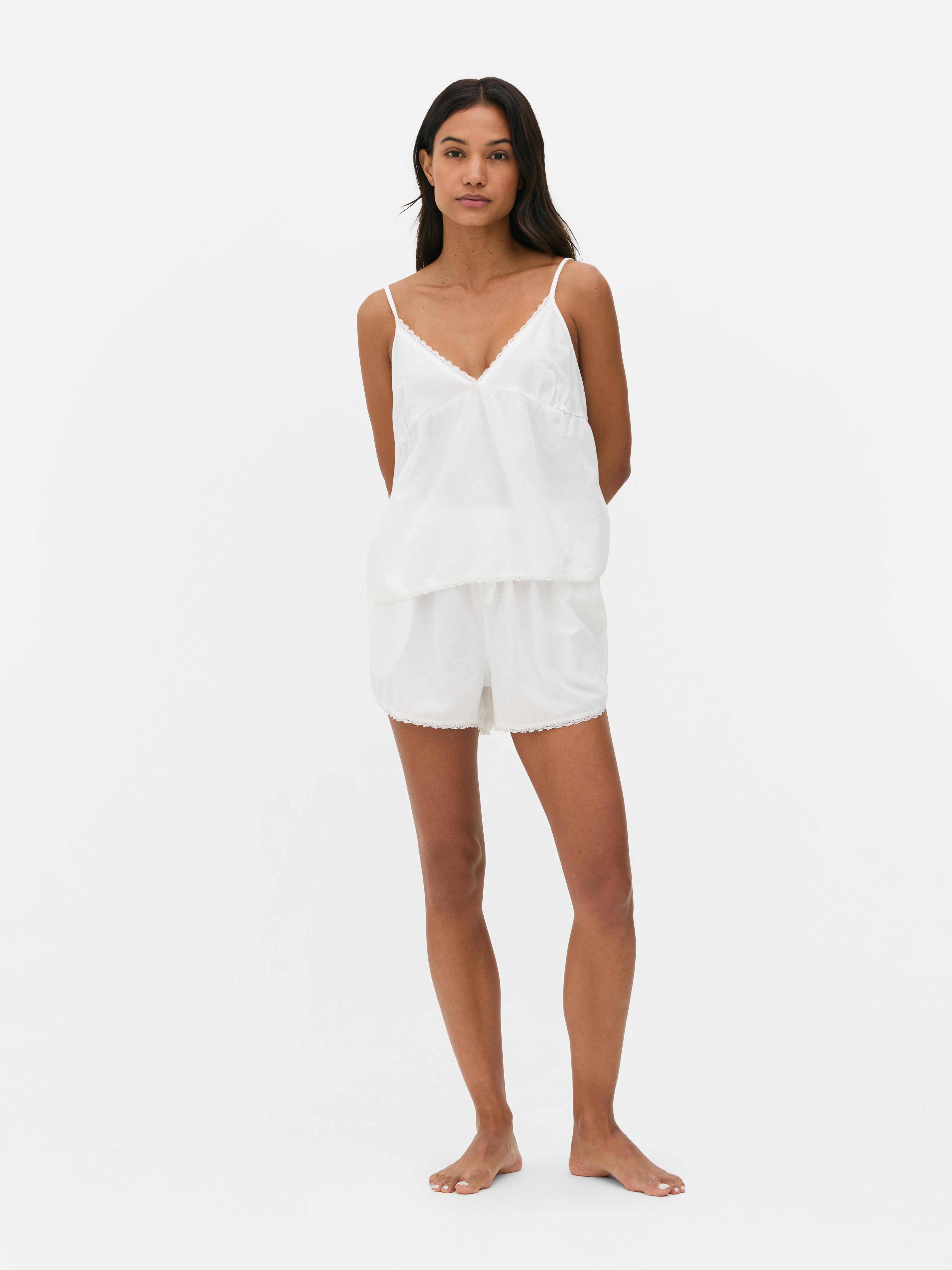 Linen Lace Cami Top